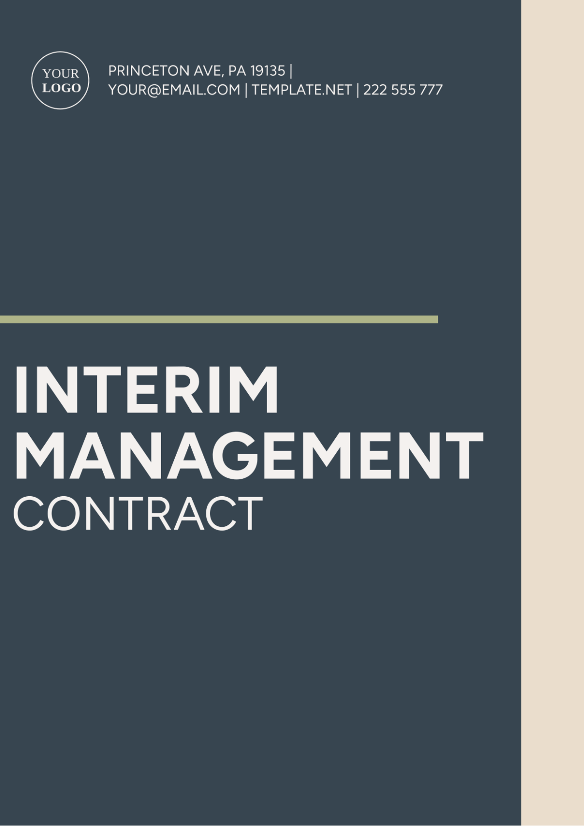 Interim Management Contract Template - Edit Online & Download