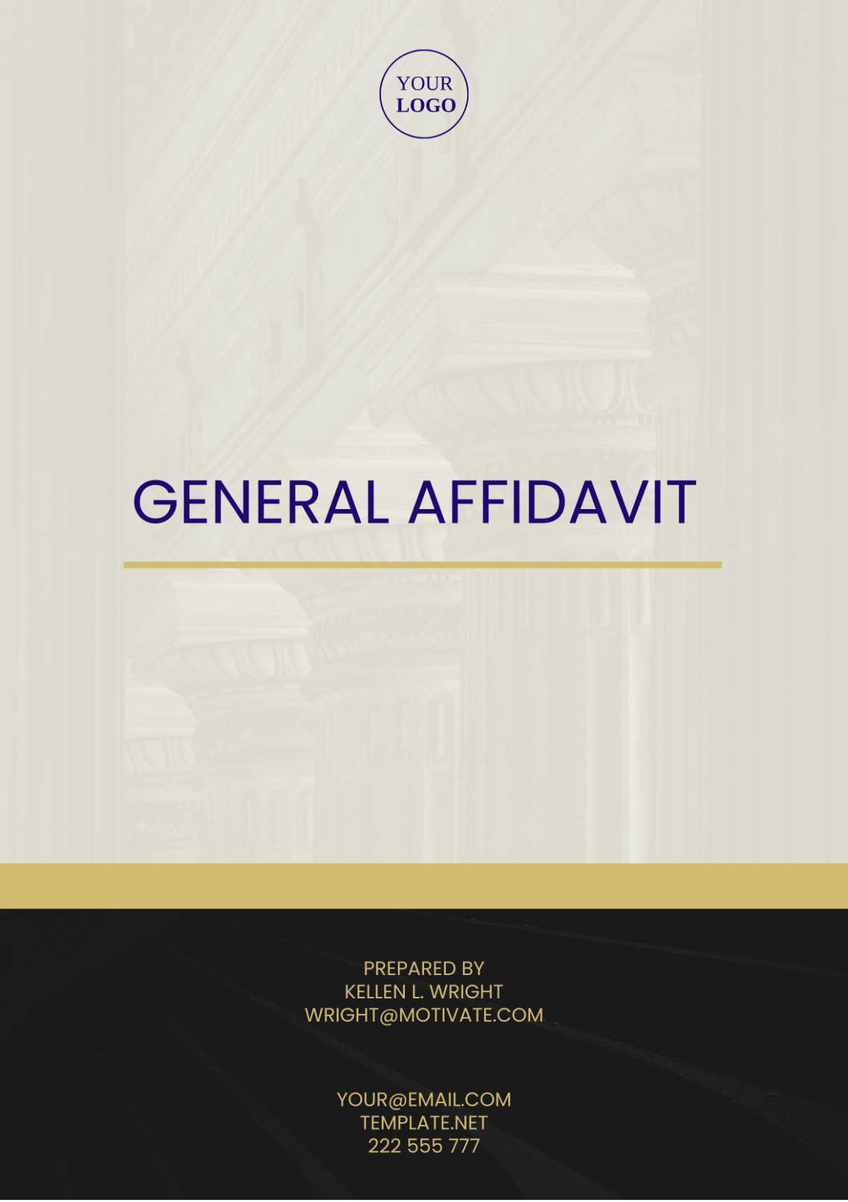 Illinois General Affidavit Template - Edit Online & Download