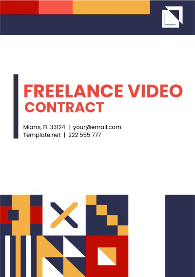 Free Freelance Video Contract Template to Edit Online