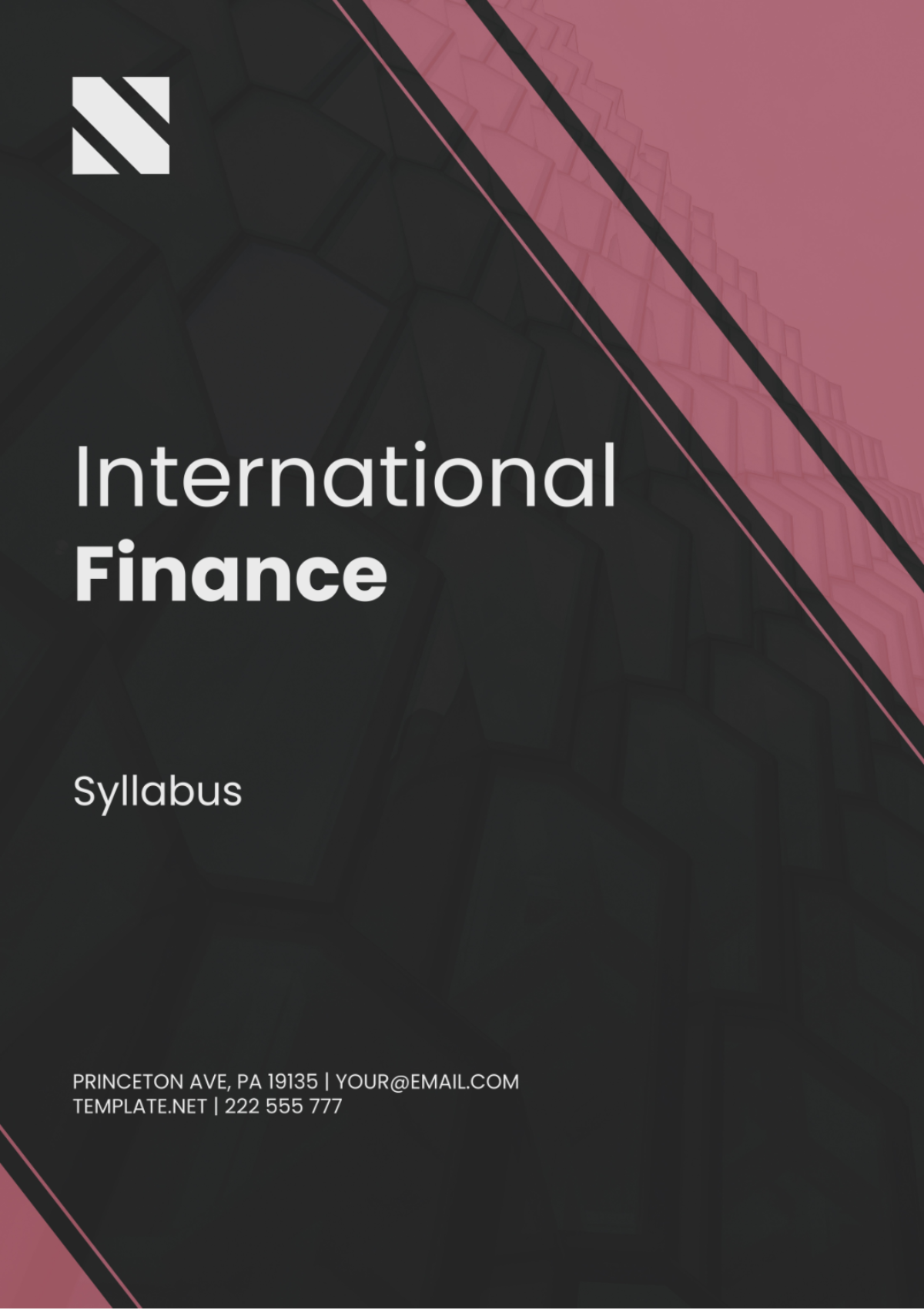 Free International Finance Syllabus Template