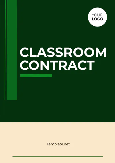 Free Classroom Contract Template to Edit Online