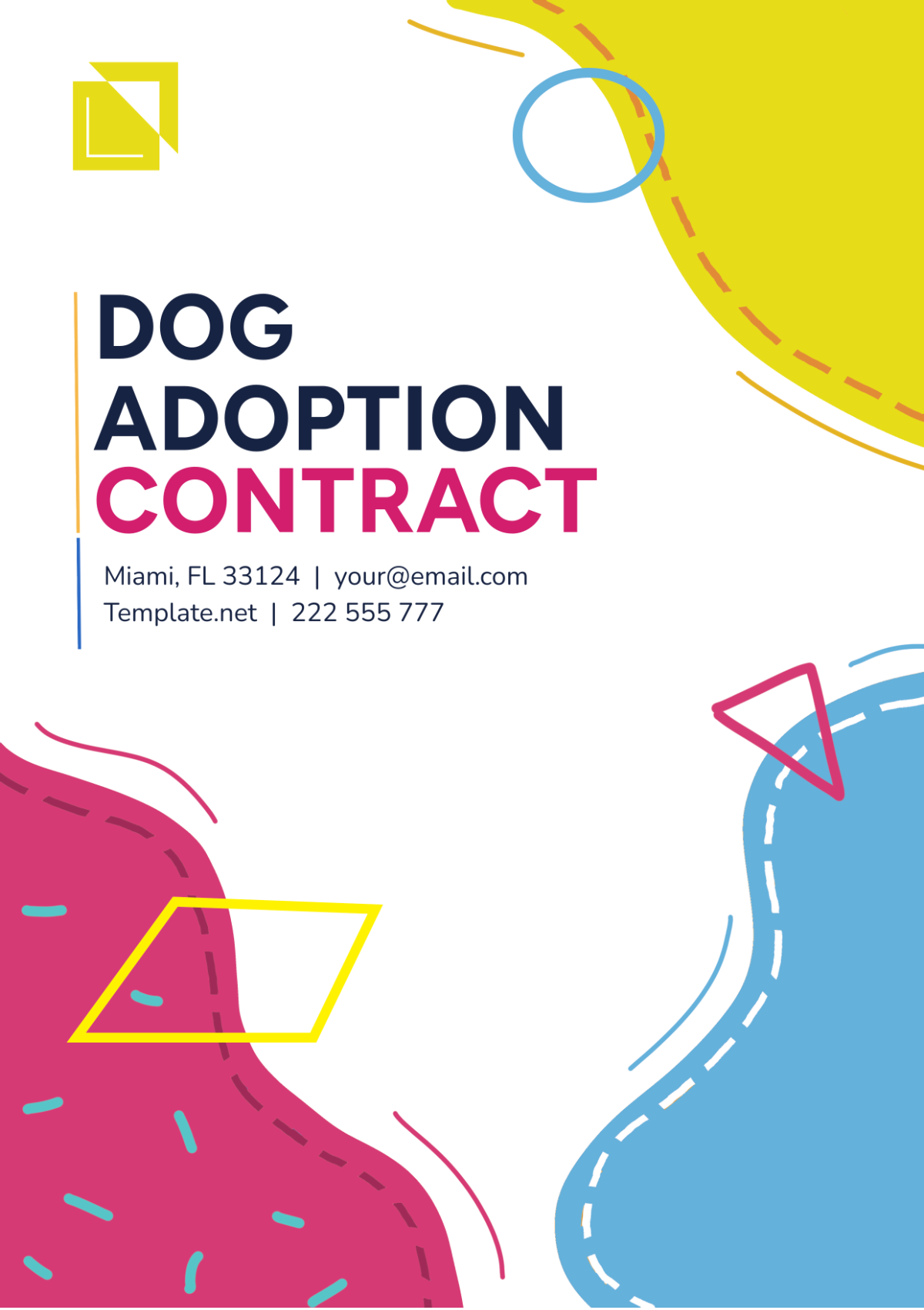 Dog Adoption Contract Template Edit Online & Download Example