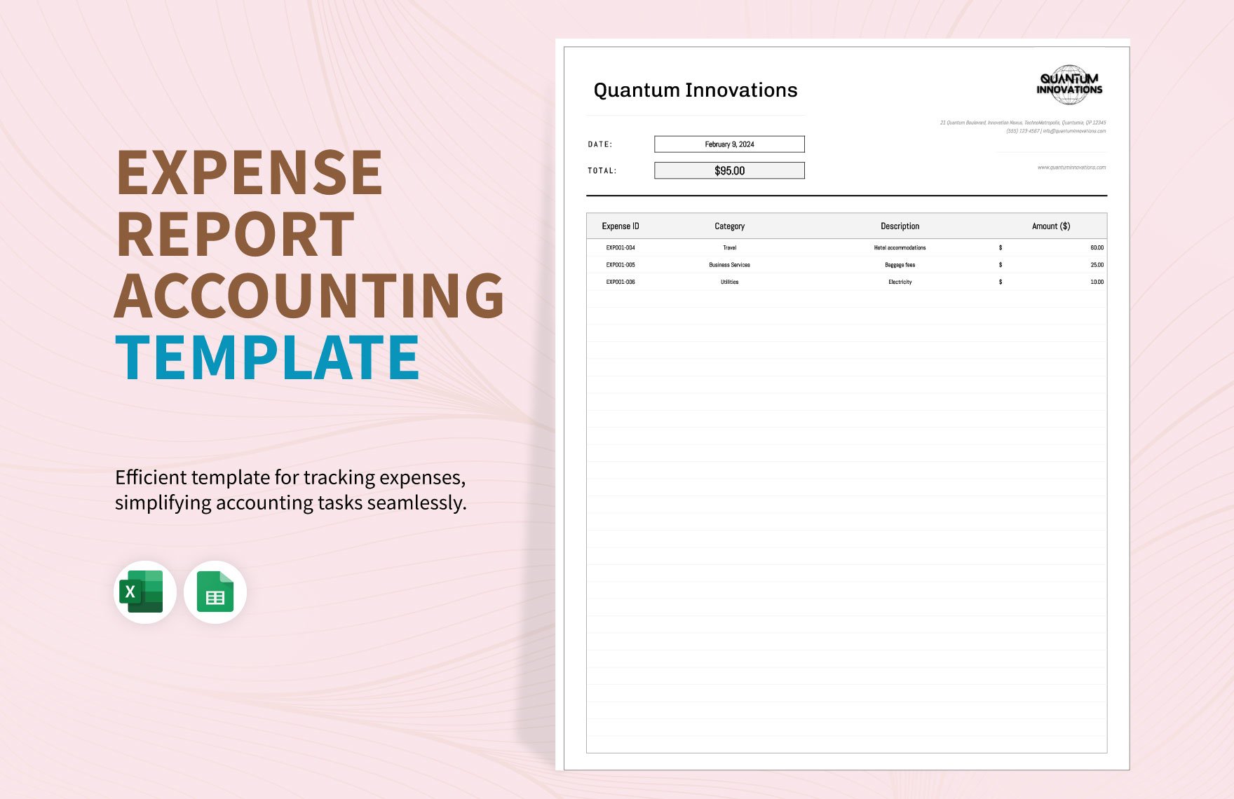 Expense Report Accounting Template