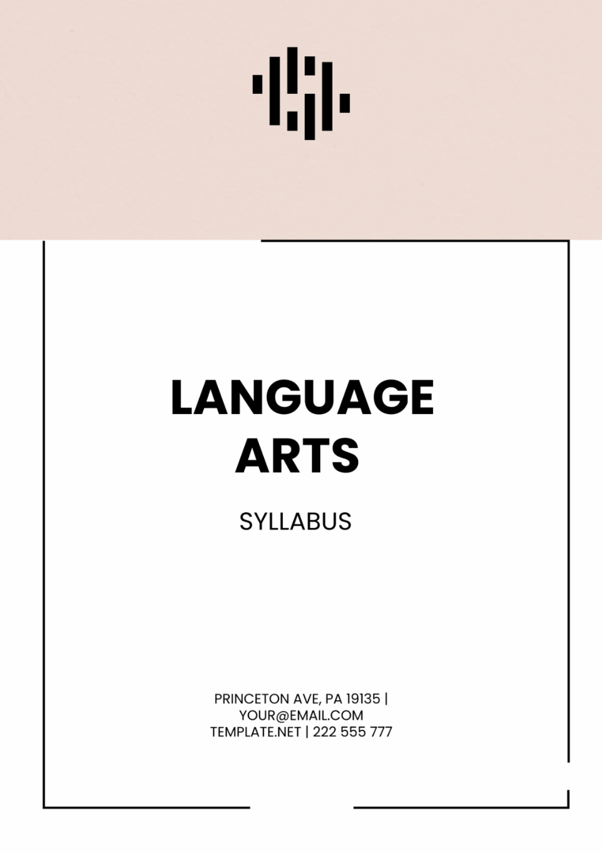 Language Arts Syllabus Template