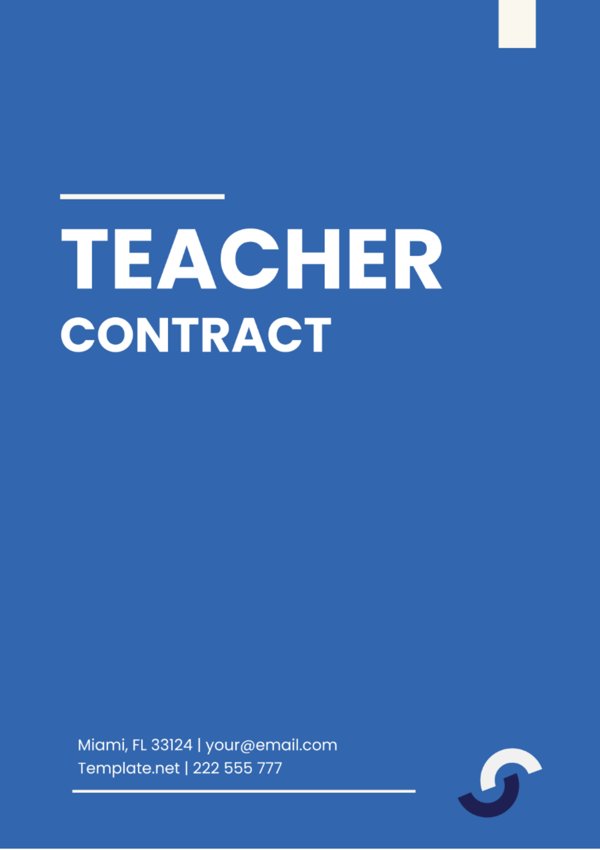 Teacher Contract Template - Edit Online & Download