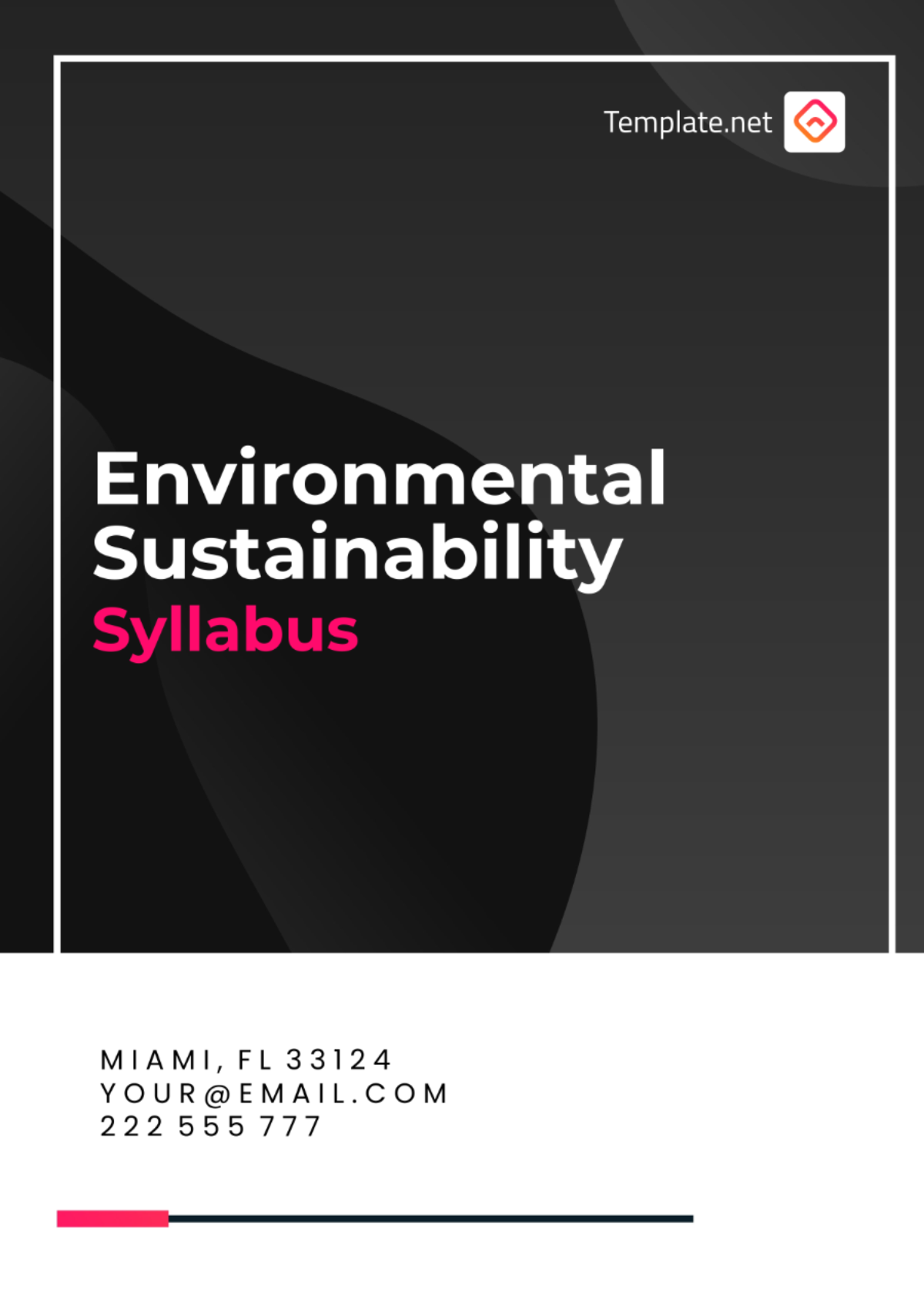 Environmental Sustainability Syllabus Template