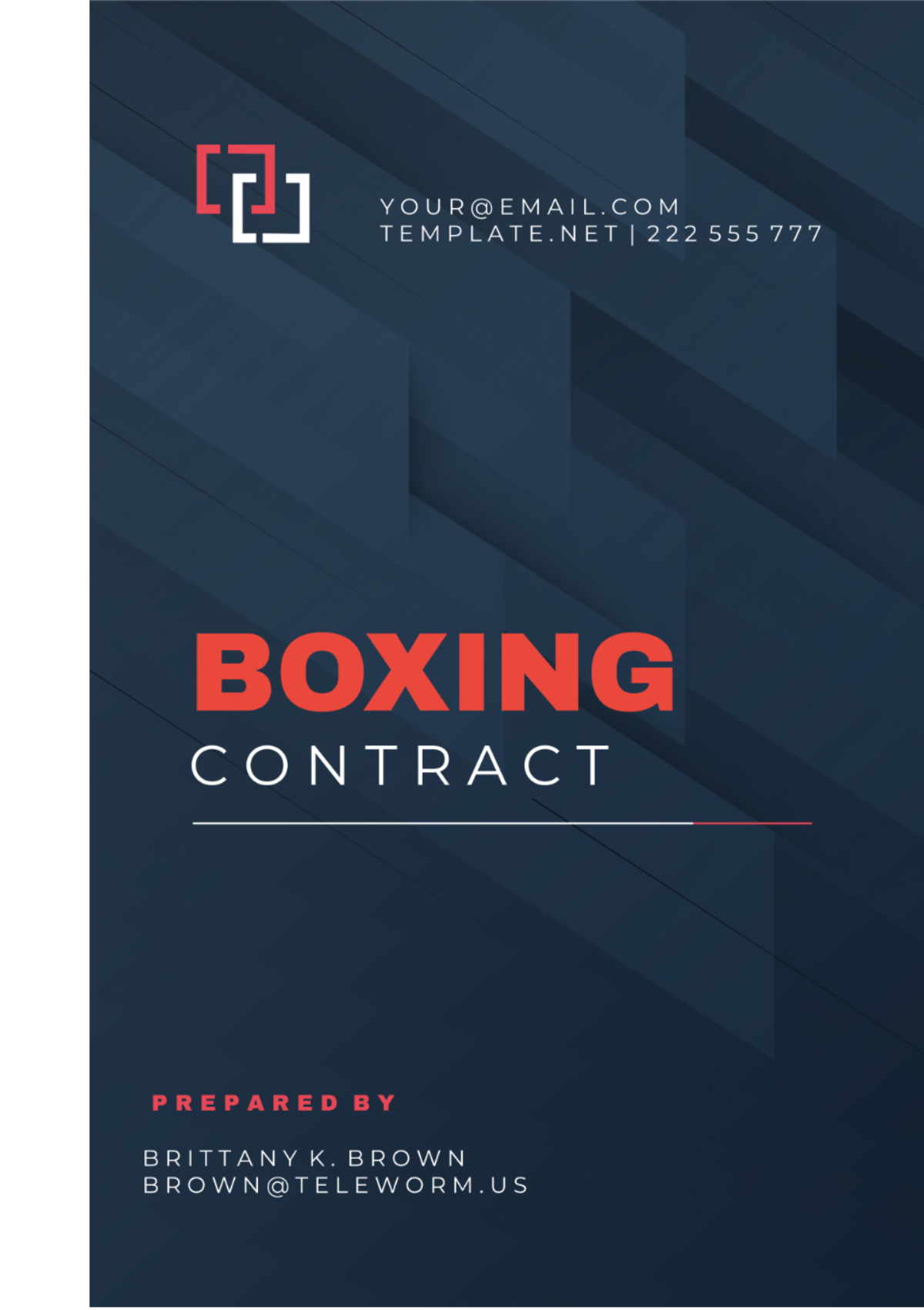 Boxing Contract Template - Edit Online & Download