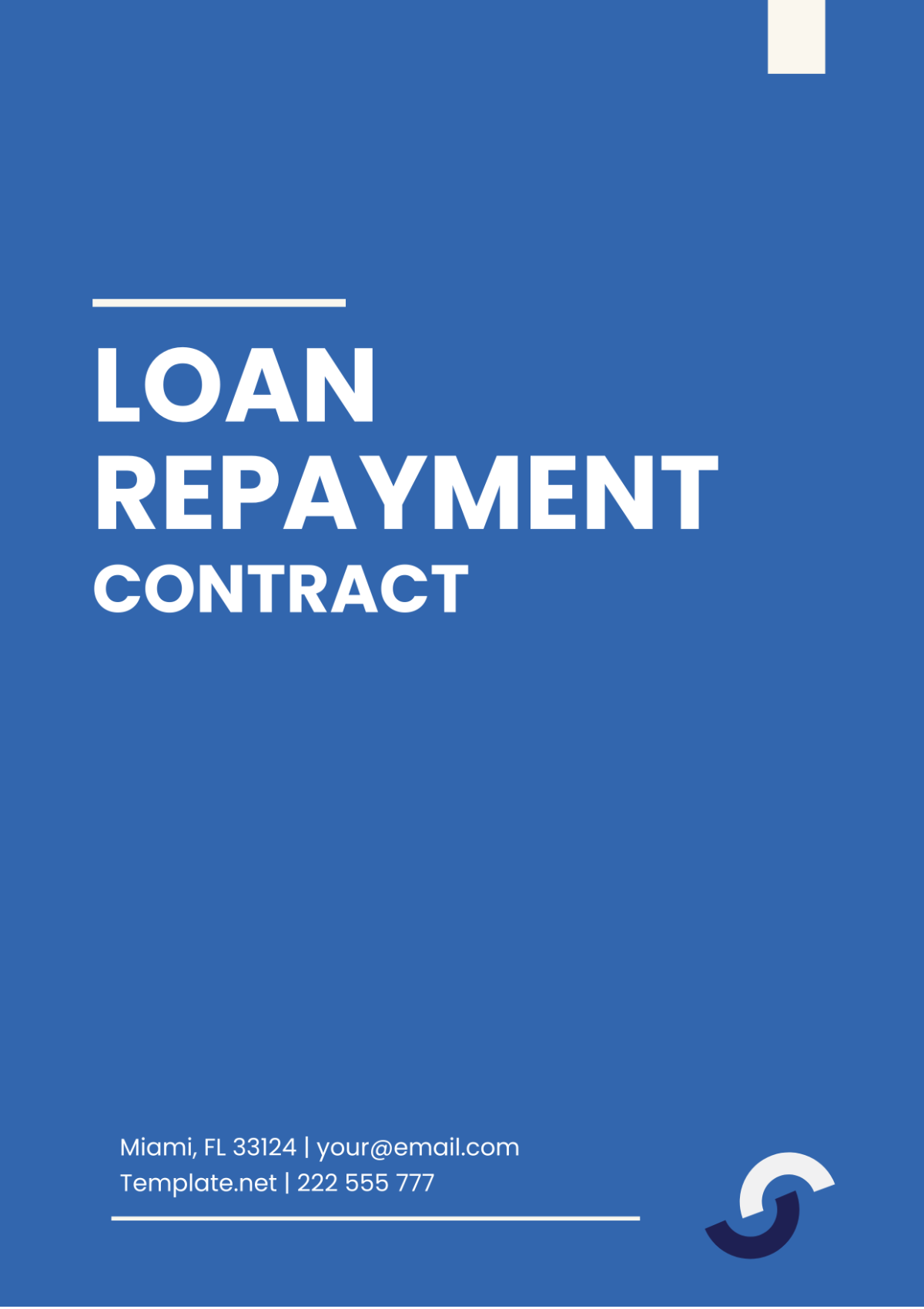 Free Loan Repayment Contract Template