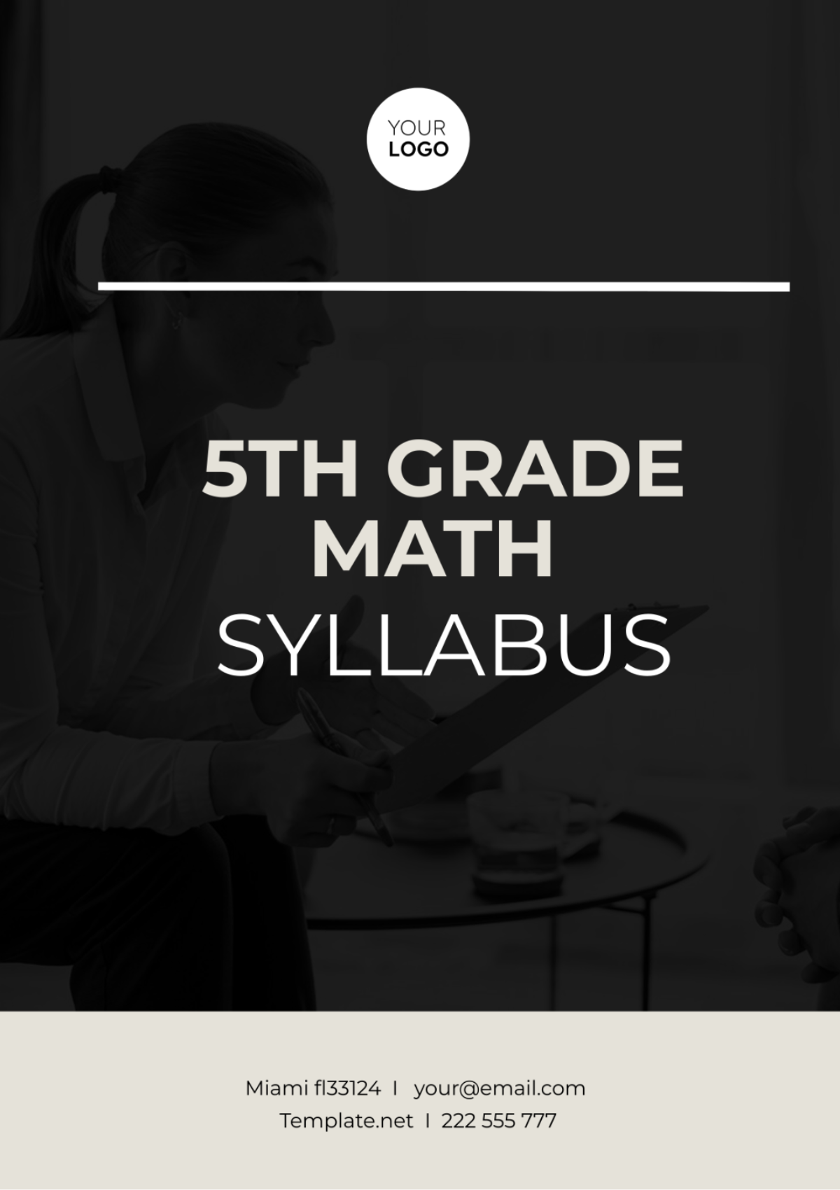 5Th Grade Math Syllabus Template