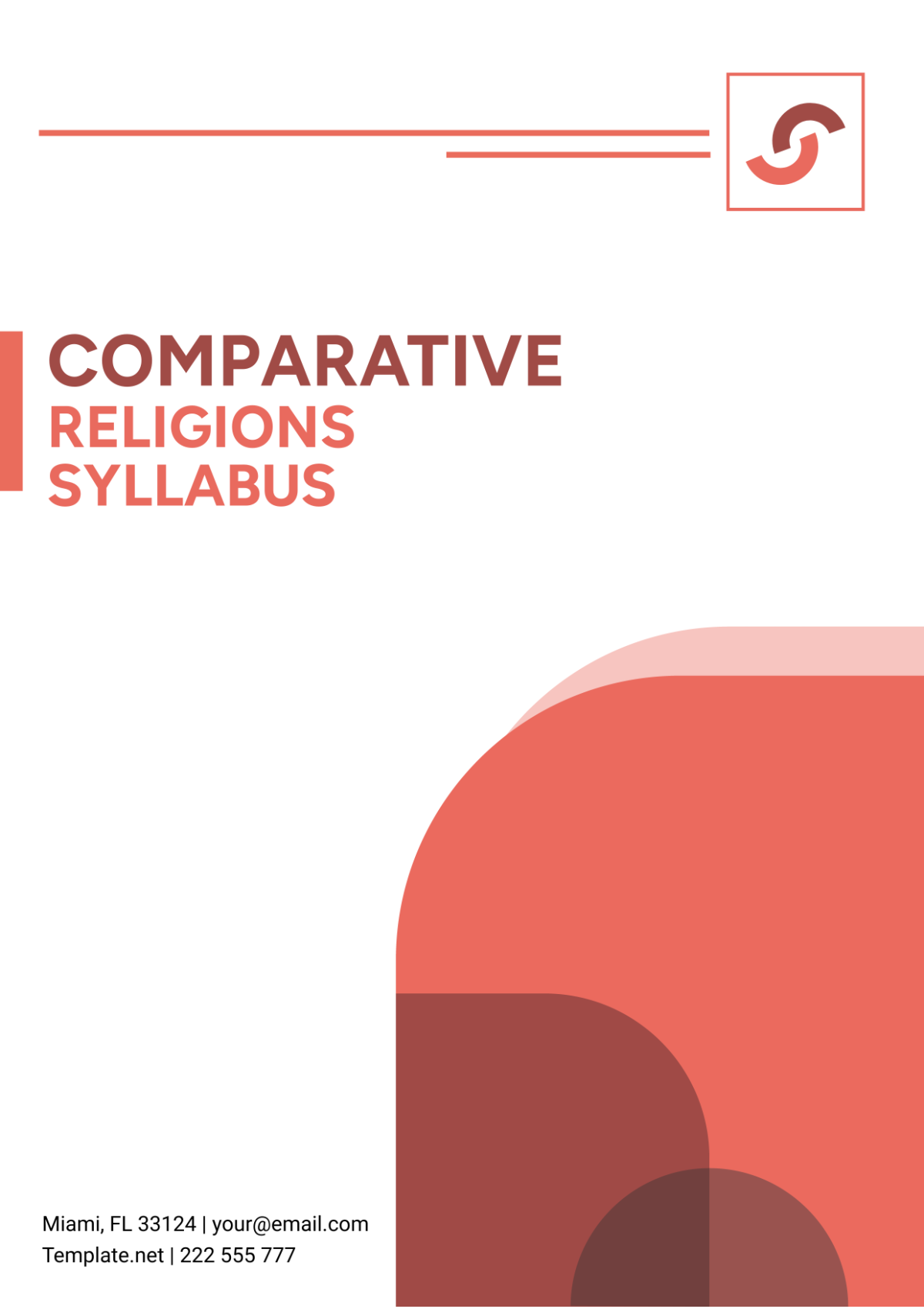 Comparative Religions Syllabus Template