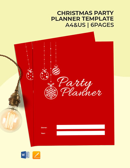 Christmas Party planner template