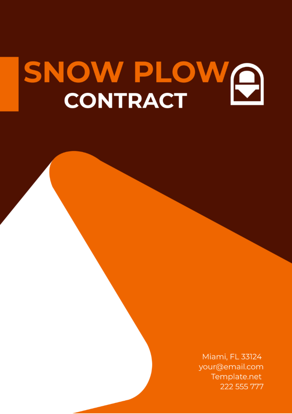 Snow Plow Contract Template - Edit Online & Download