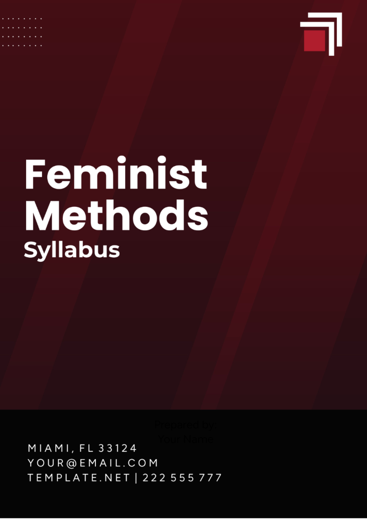 Free Feminist Methods Syllabus Template