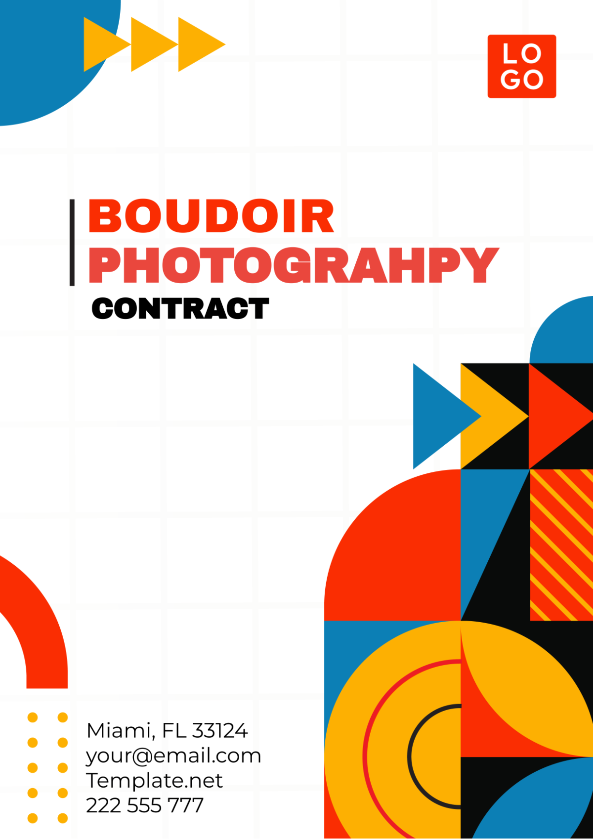 Boudoir Photography Contract Template - Edit Online & Download