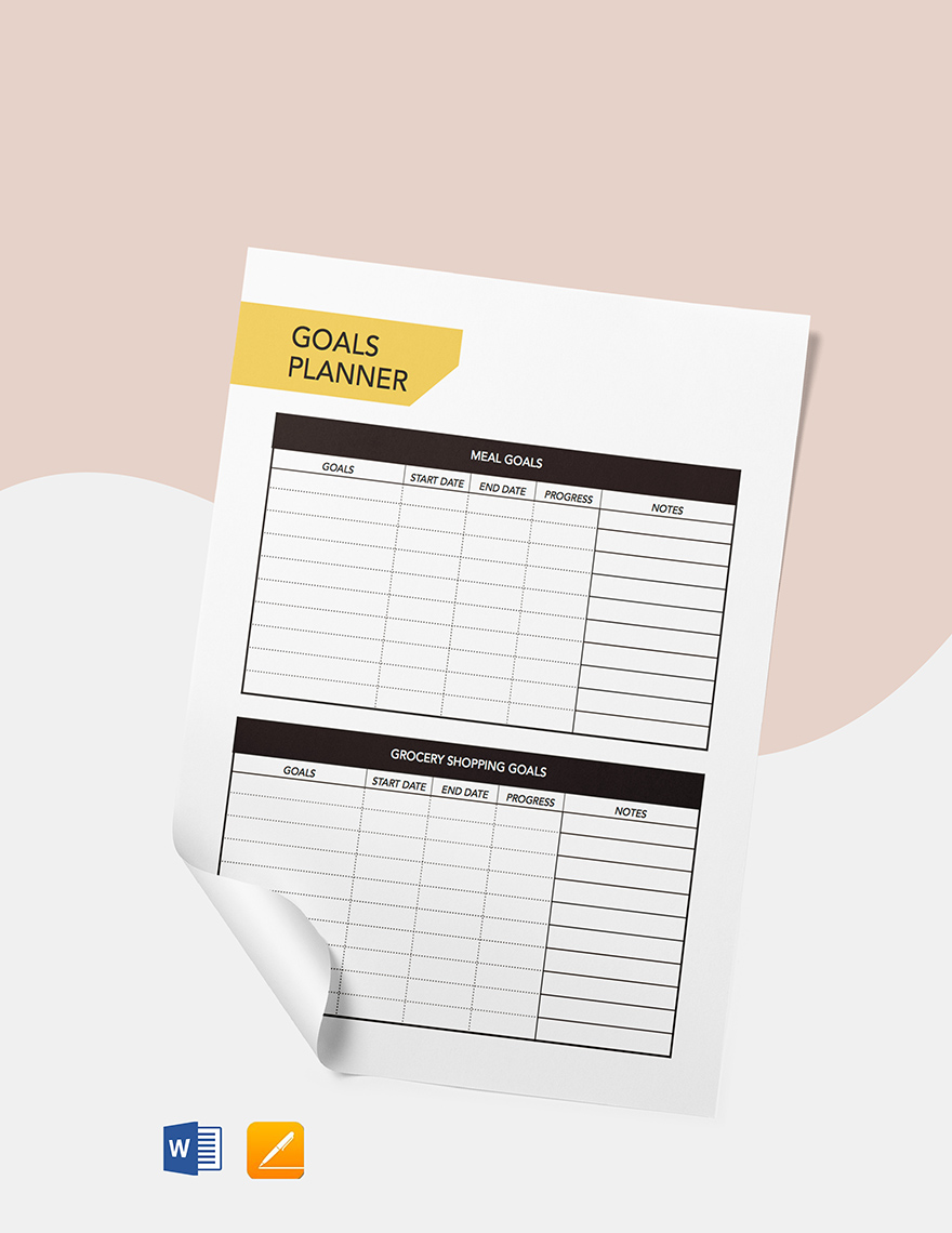 Grocery & Meal Planner Template