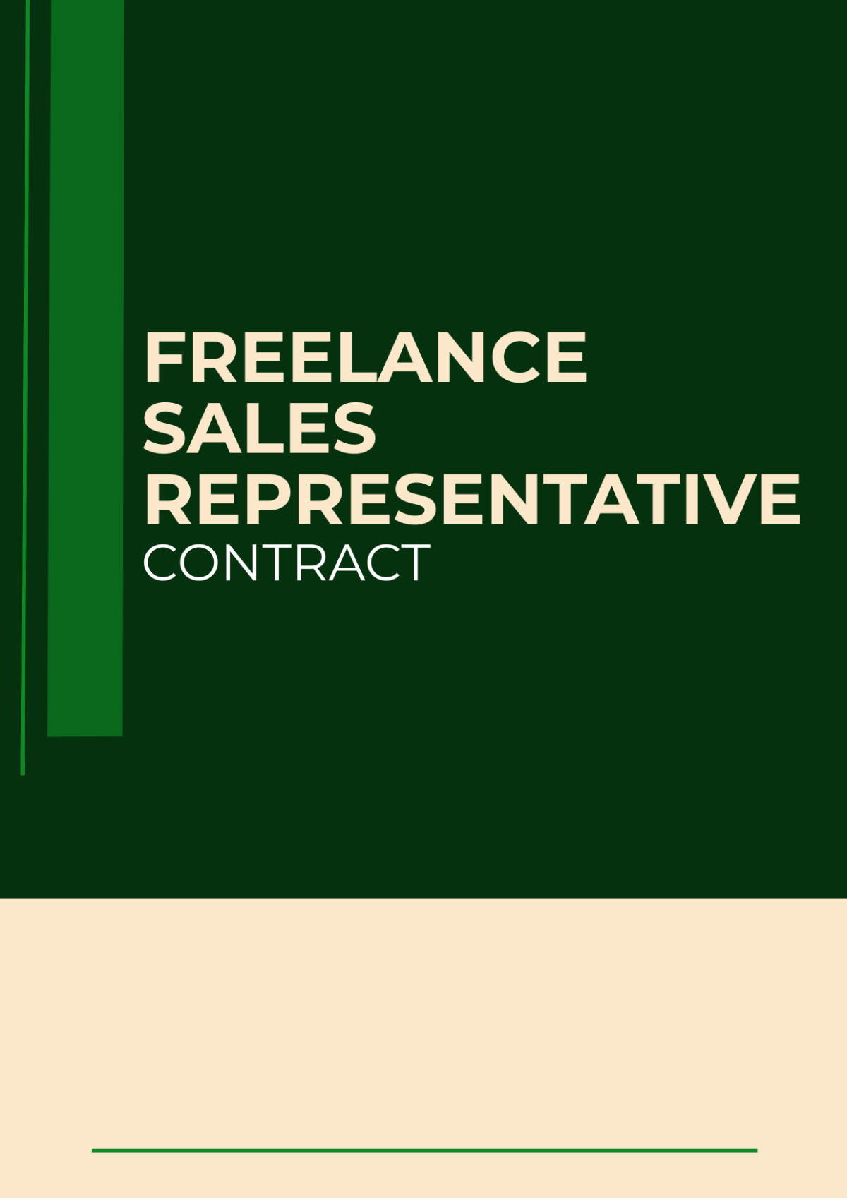 Freelance Sales Representative Contract Template - Edit Online & Download