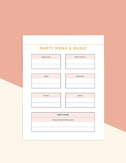 Printable Party Planner Download