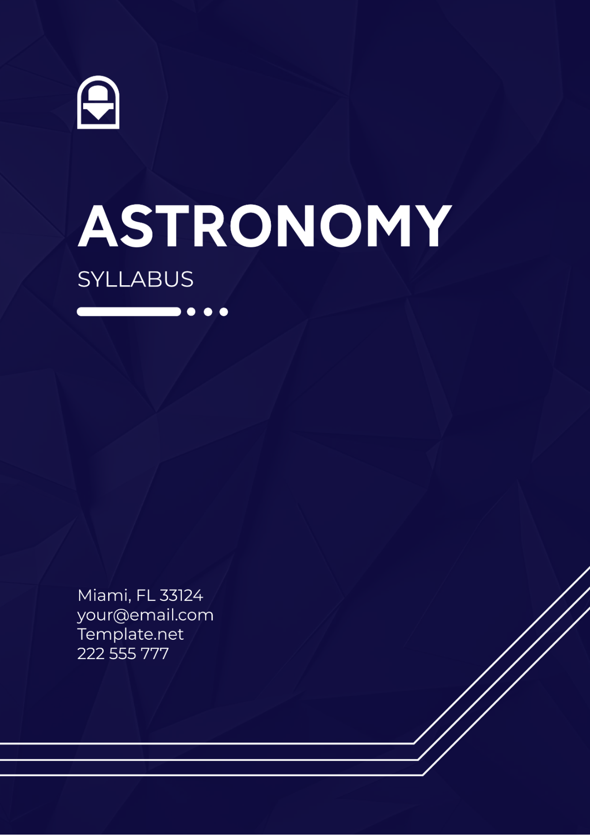 Free Astronomy Syllabus Template