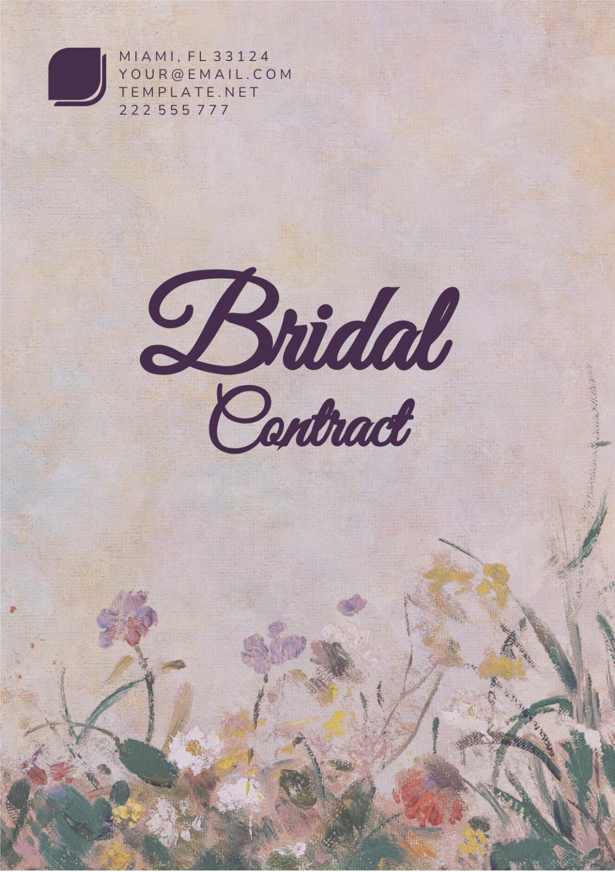 Bridal Contract Template - Edit Online & Download