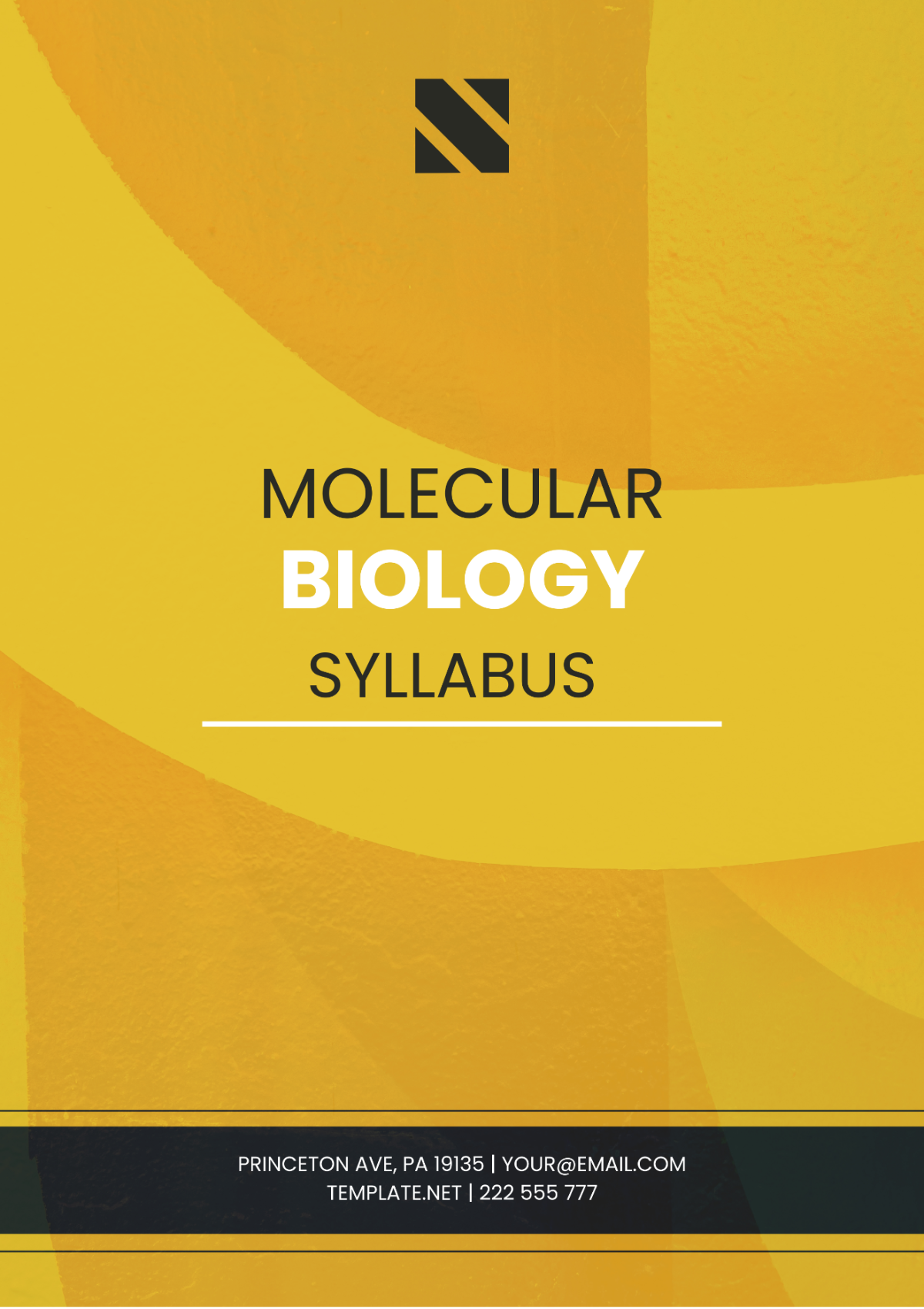 Molecular Biology Syllabus Template