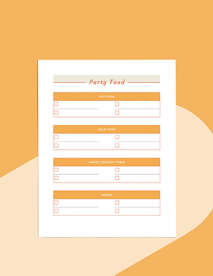 party planner template free