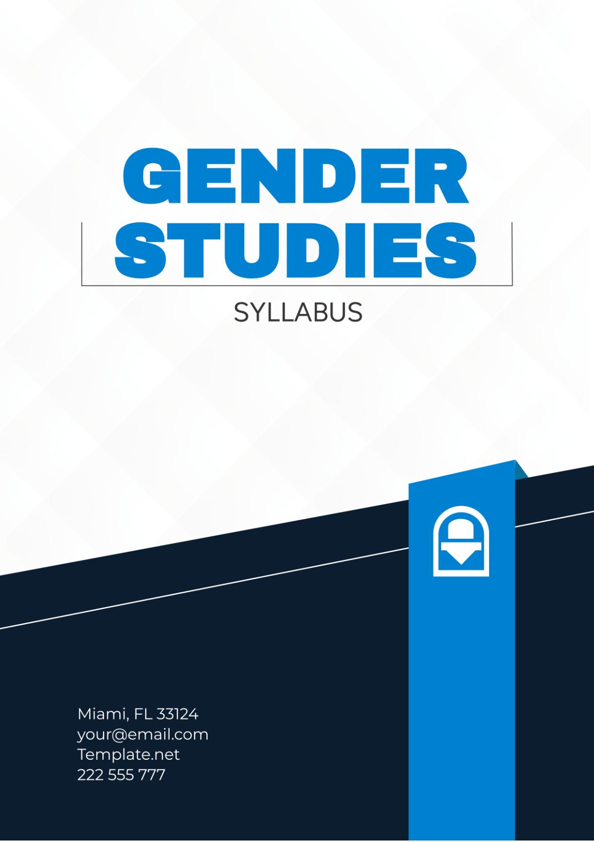 Gender Studies Syllabus Template