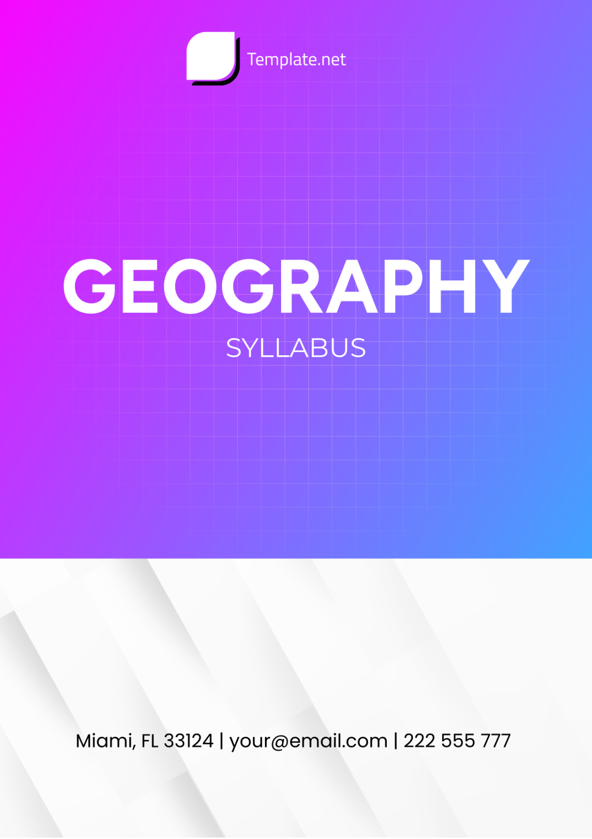 Geography Syllabus Template