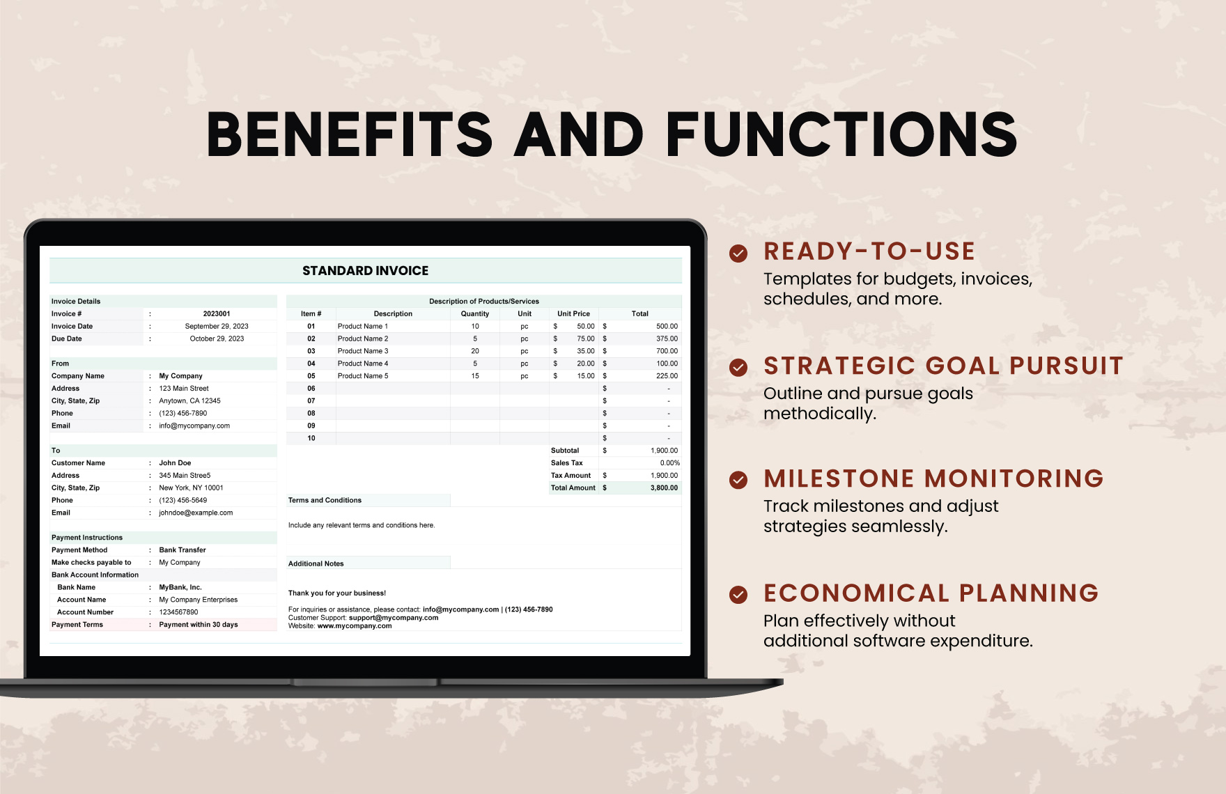 Standard Invoice Template