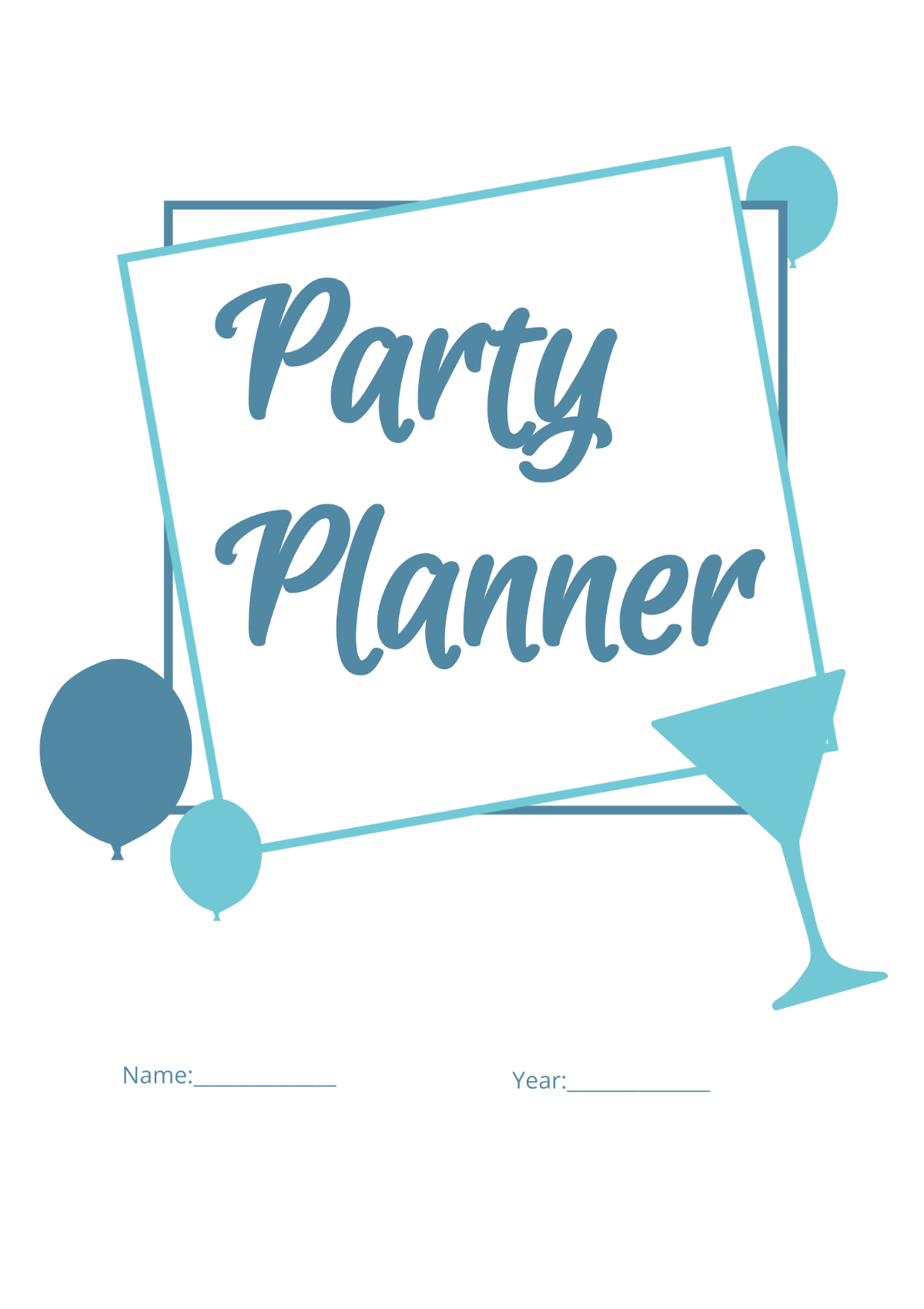 Blank Event Planner Template