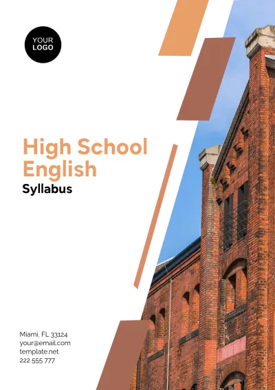 Free High School English Syllabus Template to Edit Online