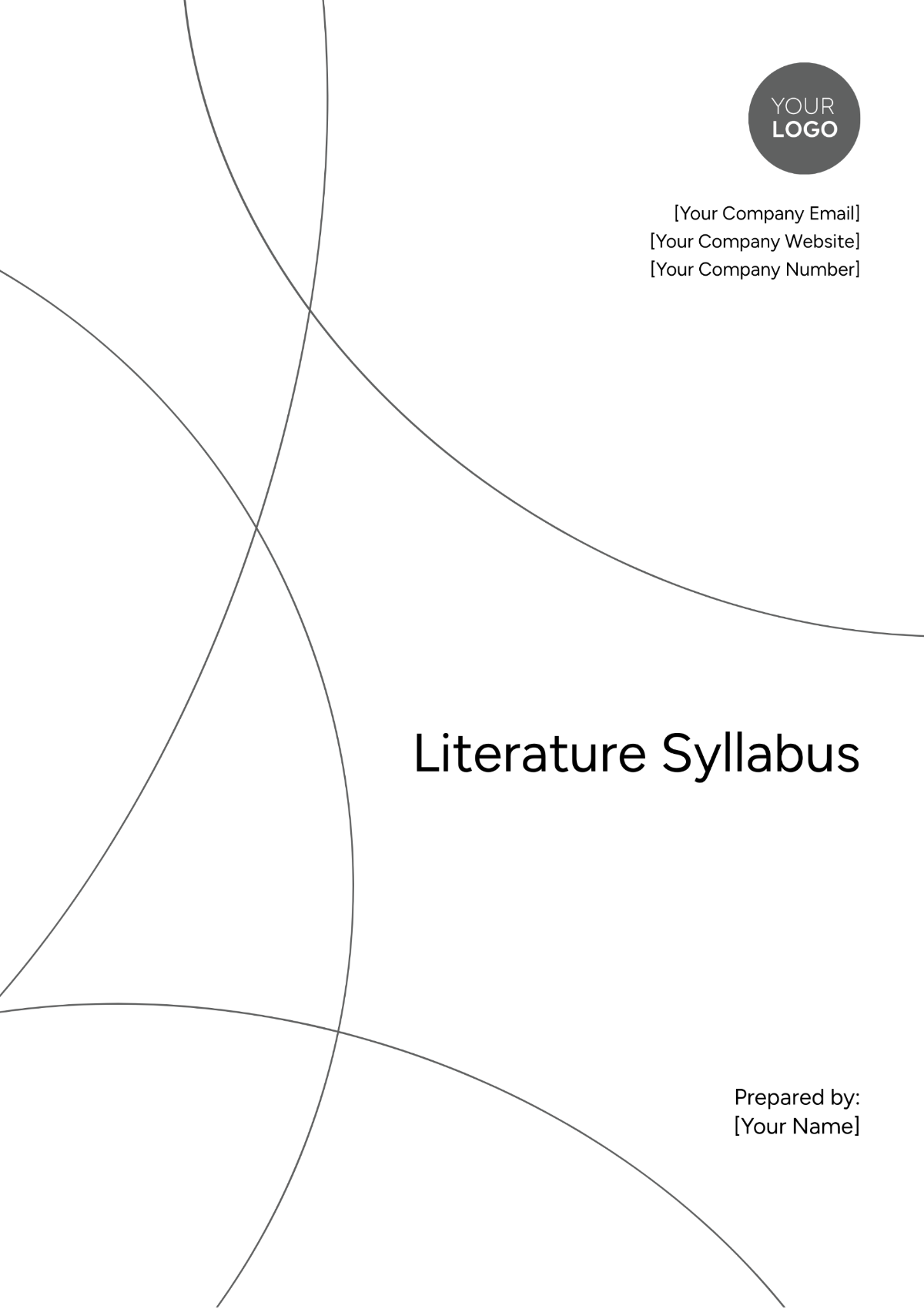 Literature Syllabus Template - Edit Online & Download