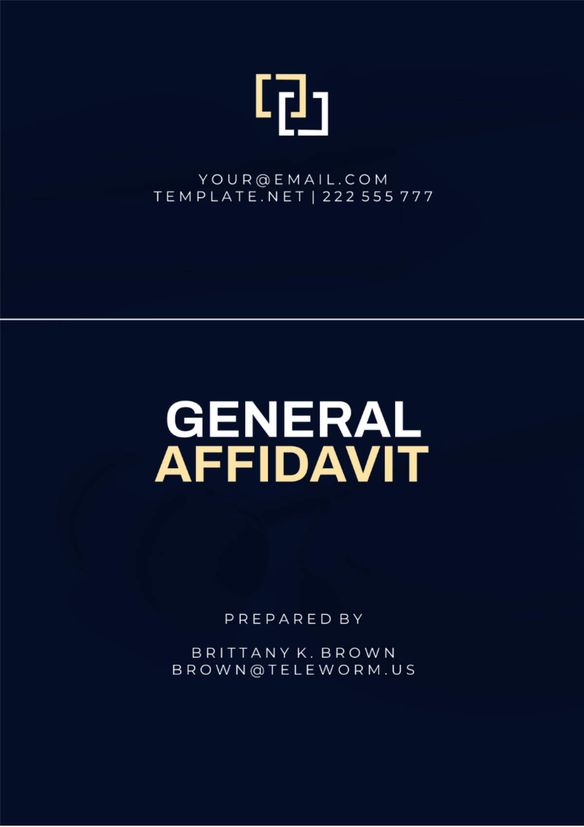 Hawaii General Affidavit Template - Edit Online & Download