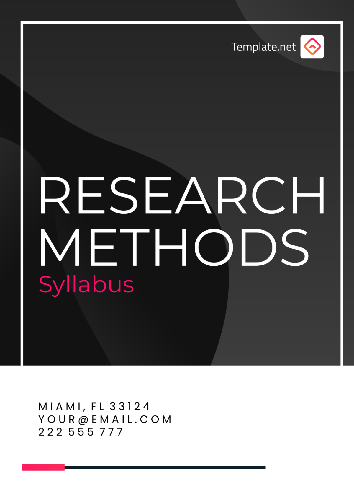 Research Methods Syllabus Template