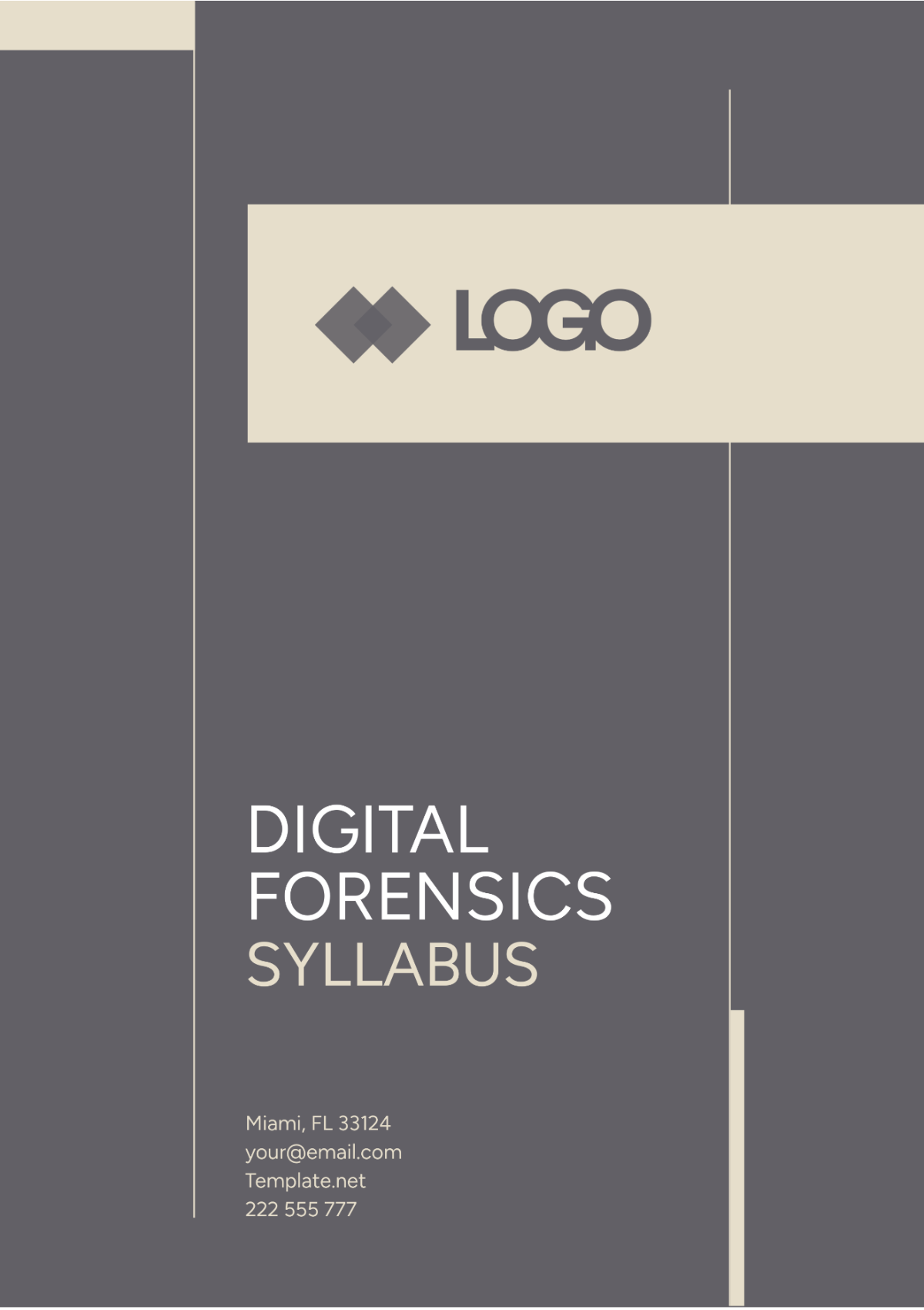 Digital Forensics Syllabus Template