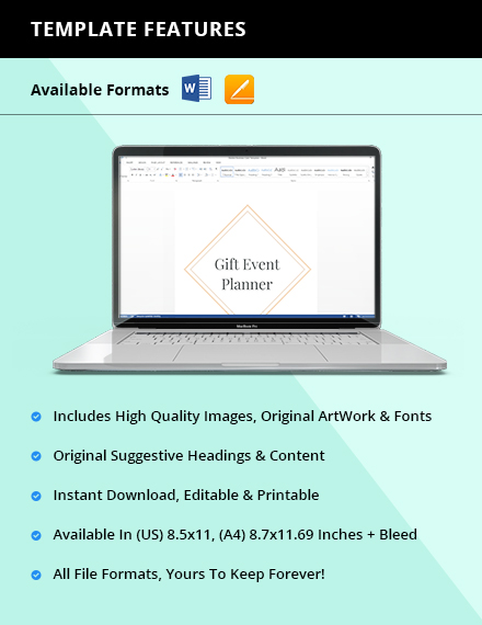 Free Gift Event Planner Template to Edit Online Free Gift Event Planner Template to Edit Online