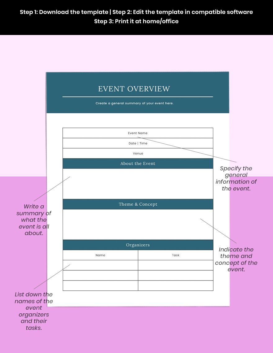 Online Event Planner Example