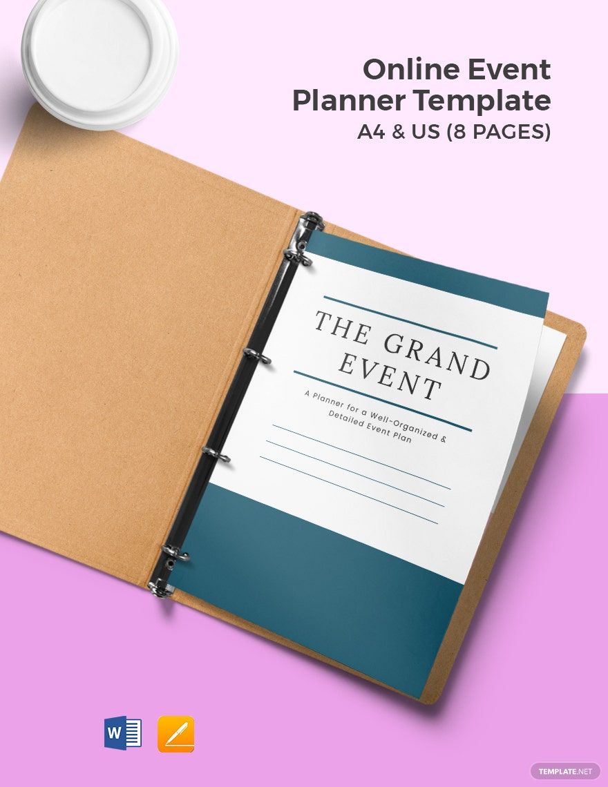 Online Event Planner Template