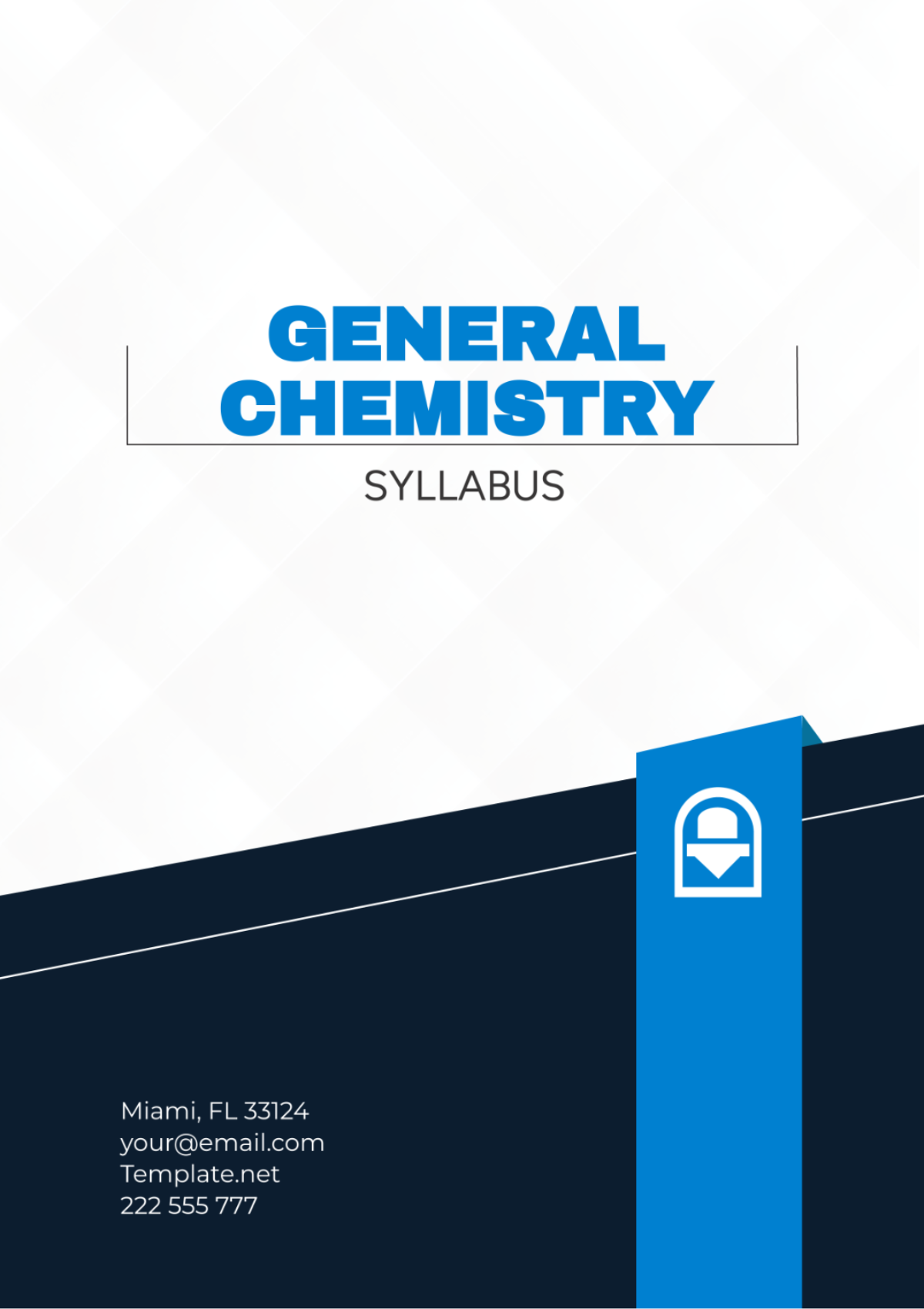 Chemistry Syllabus Template