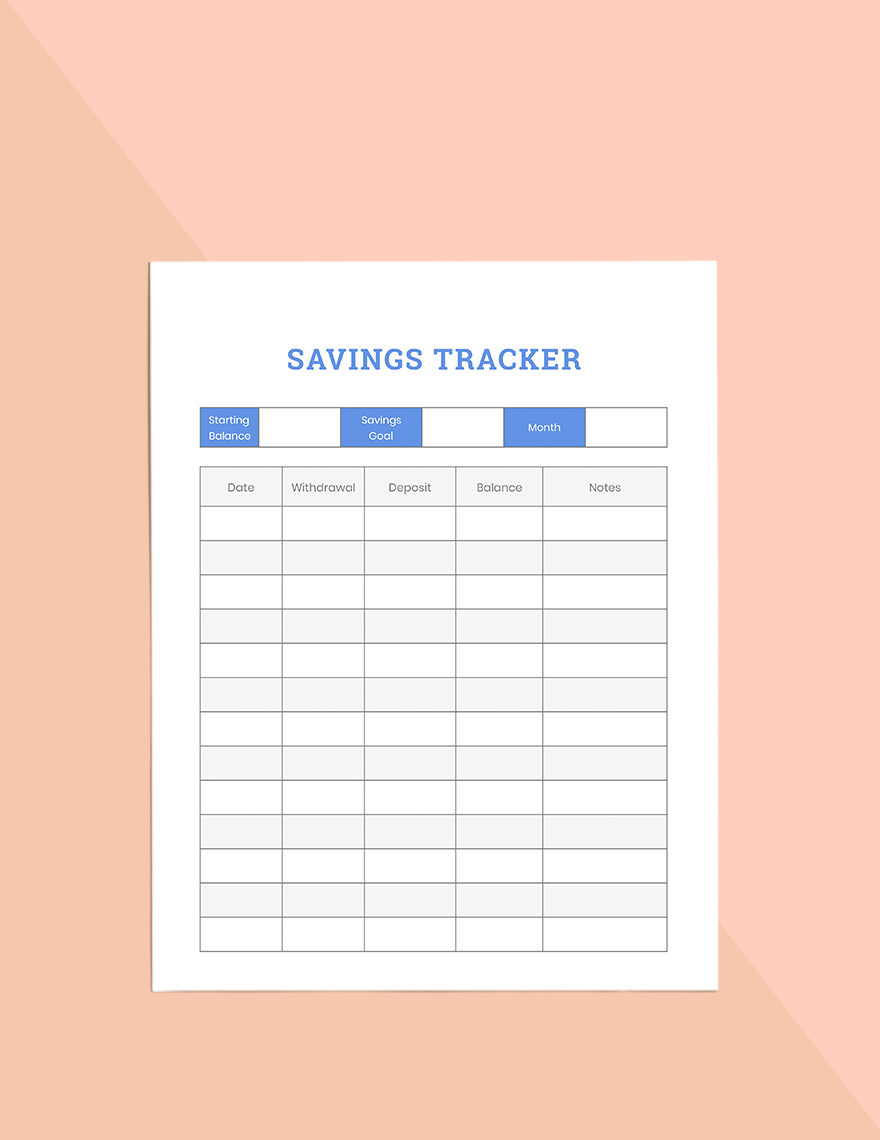 Basic Financial Planner Template