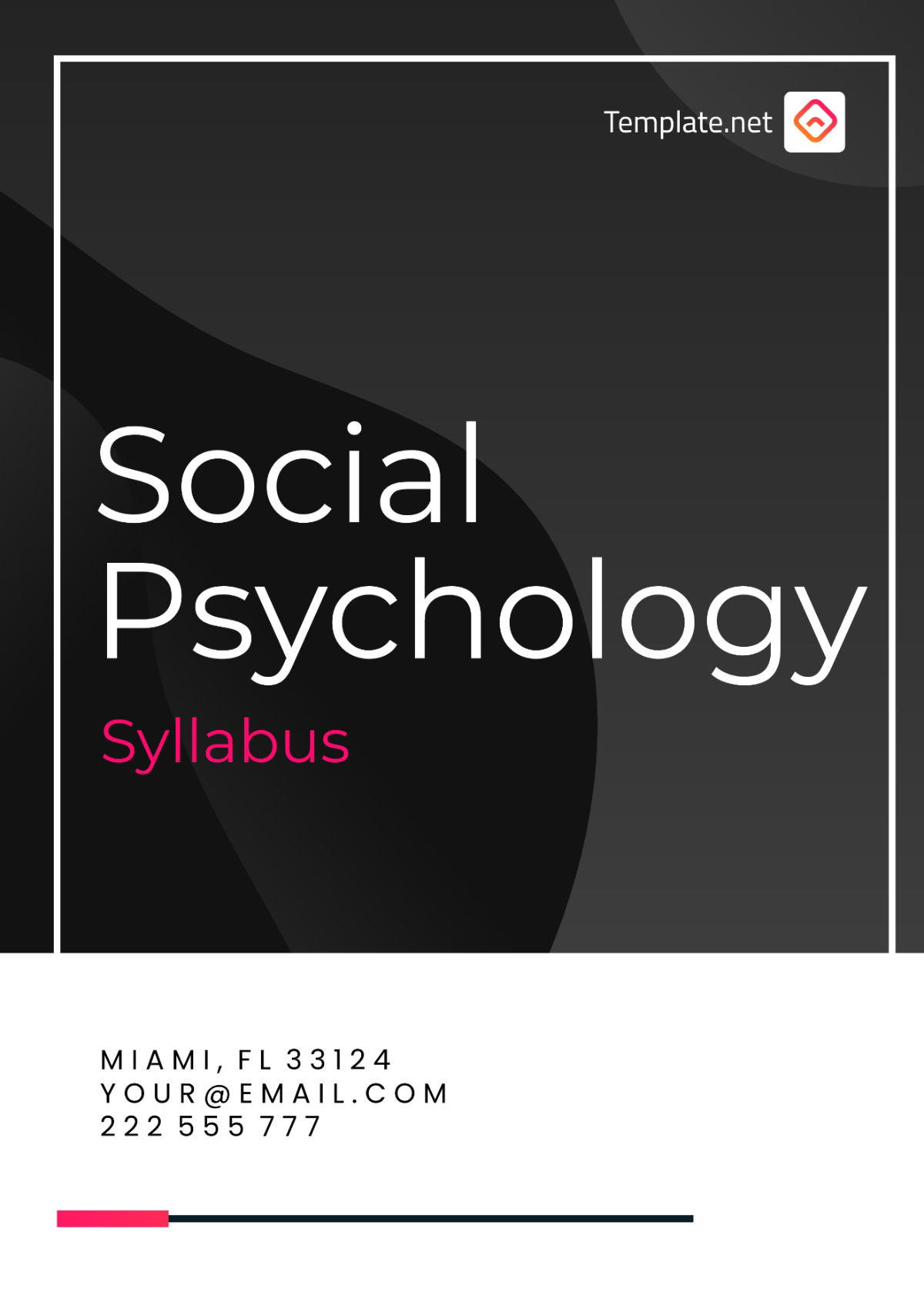 Social Psychology Syllabus Template