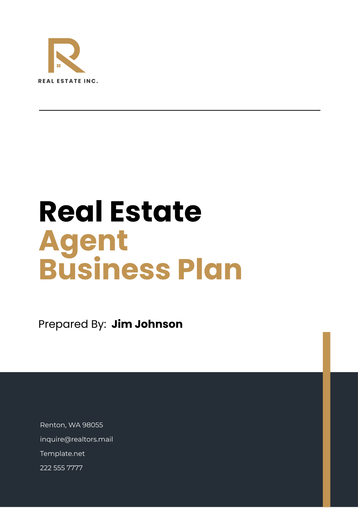 estate agent business plan example