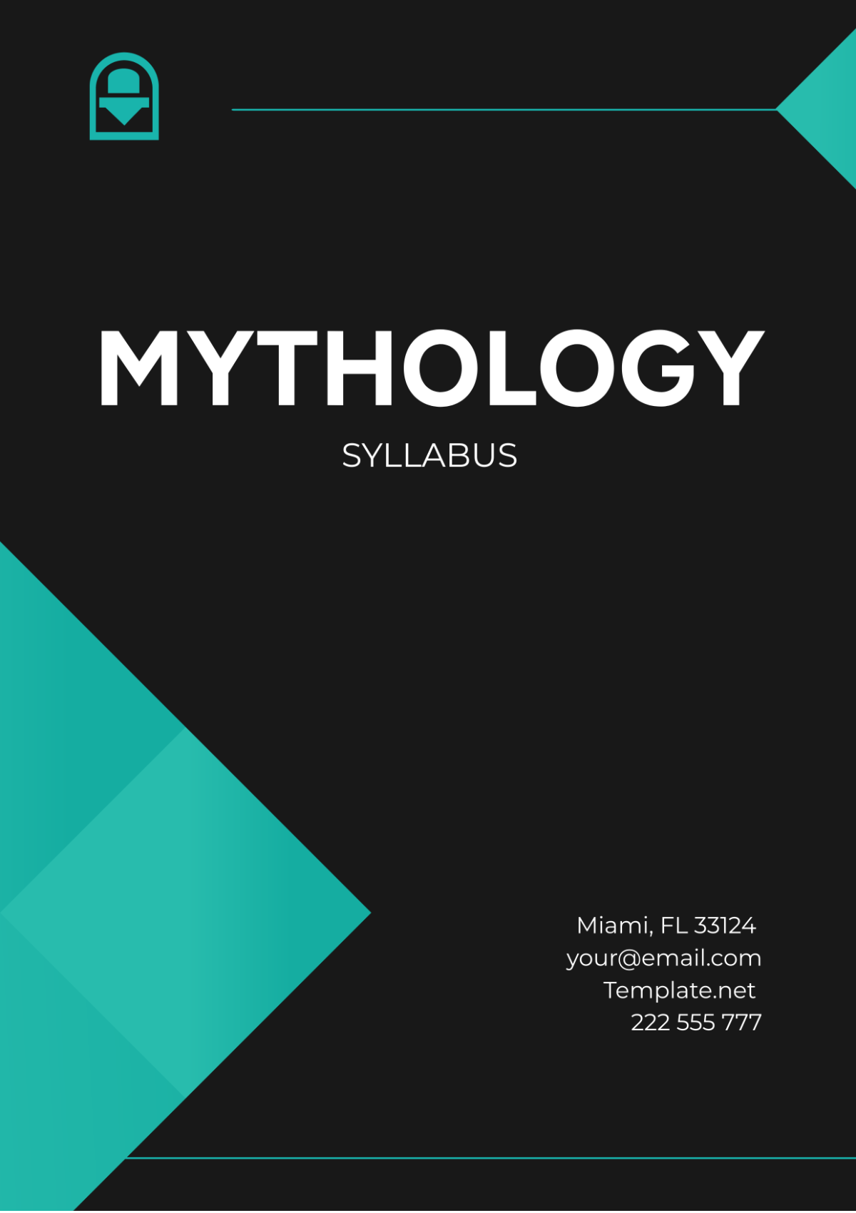Mythology Syllabus Template
