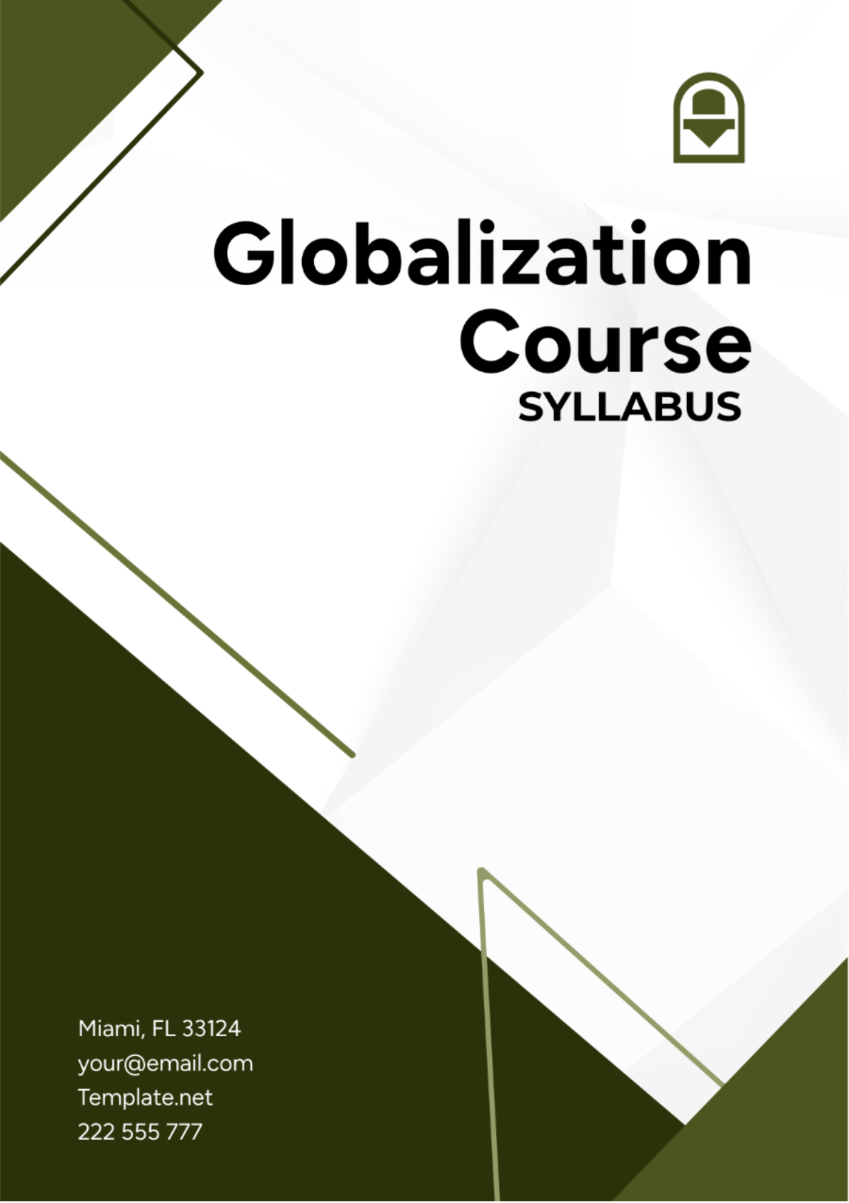 Globalization Course Syllabus Template