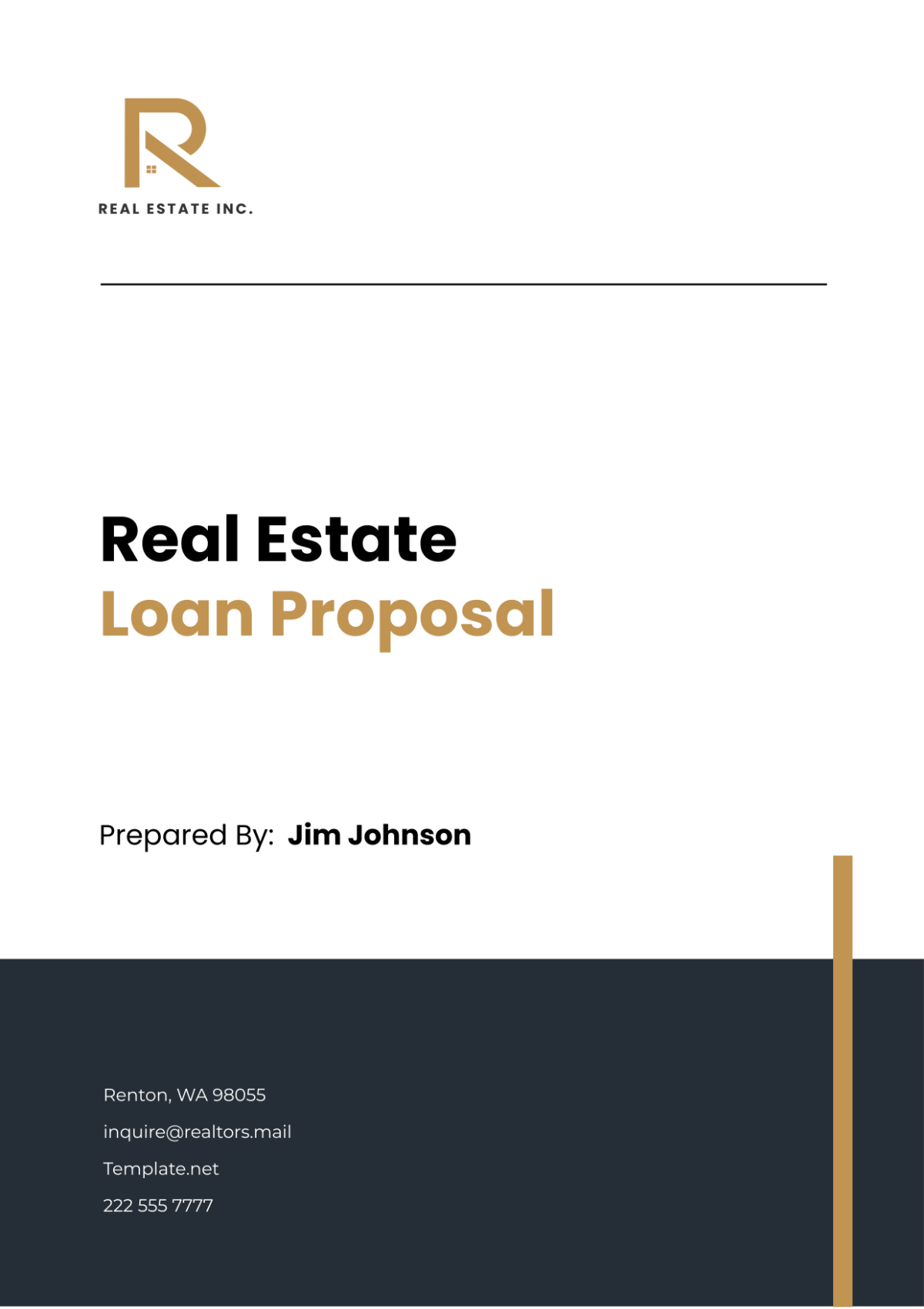 Free Real Estate Loan Proposal Template