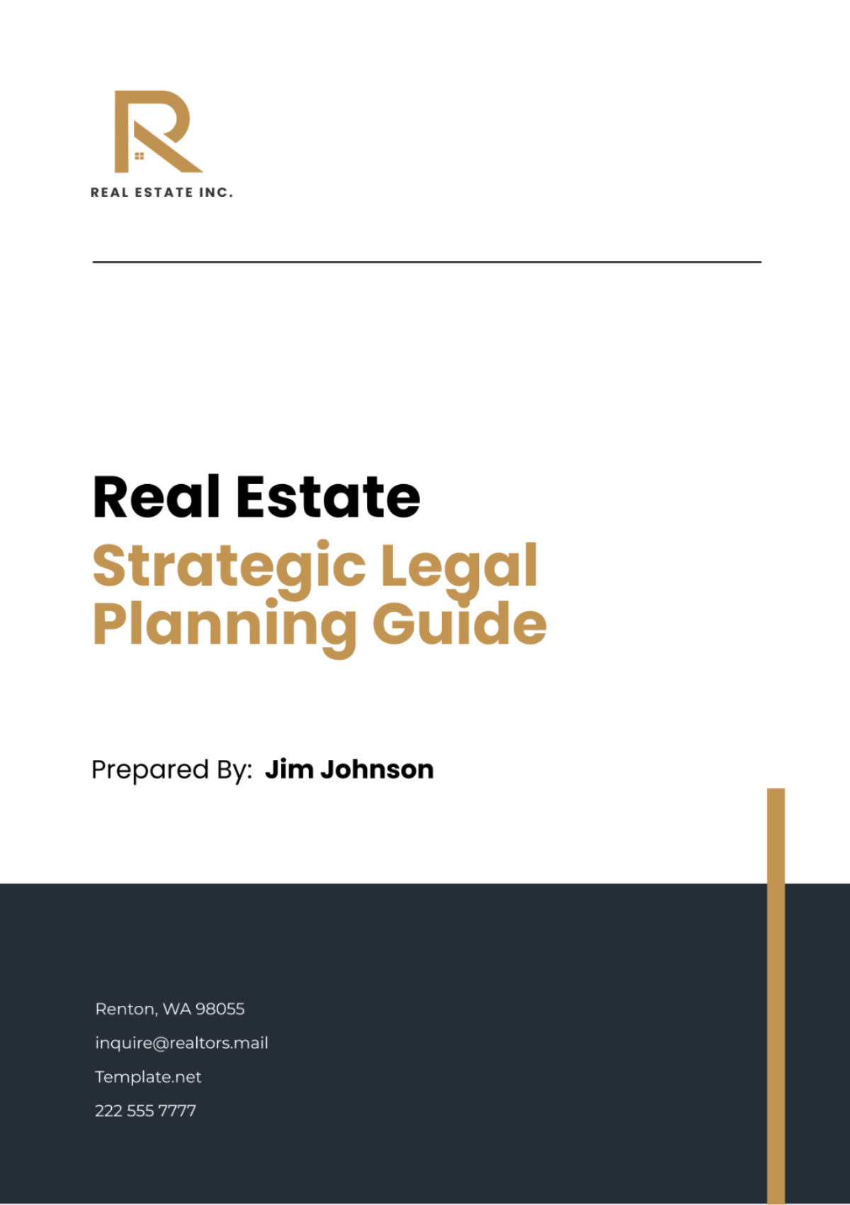 Real Estate Strategic Legal Planning Guide Template - Edit Online & Download