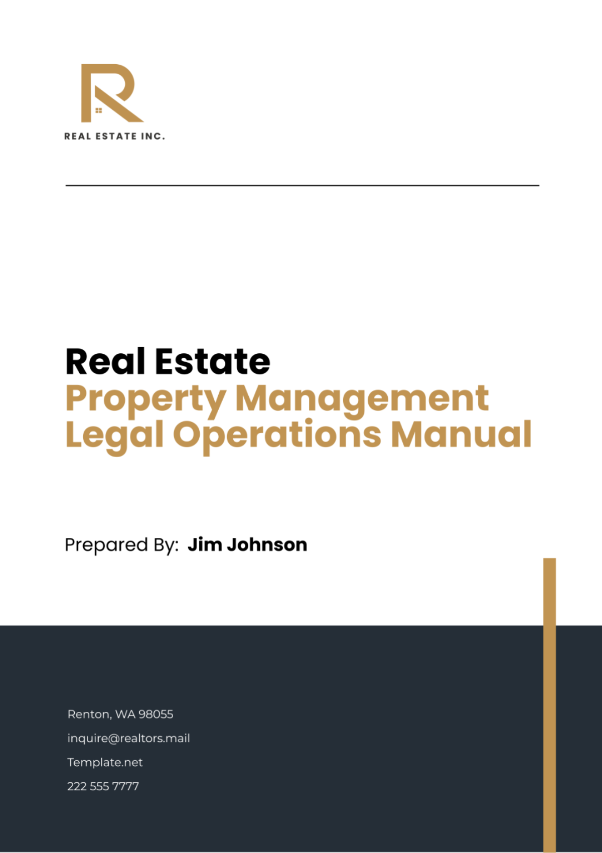 Real Estate Property Management Legal Operations Manual Template - Edit Online & Download