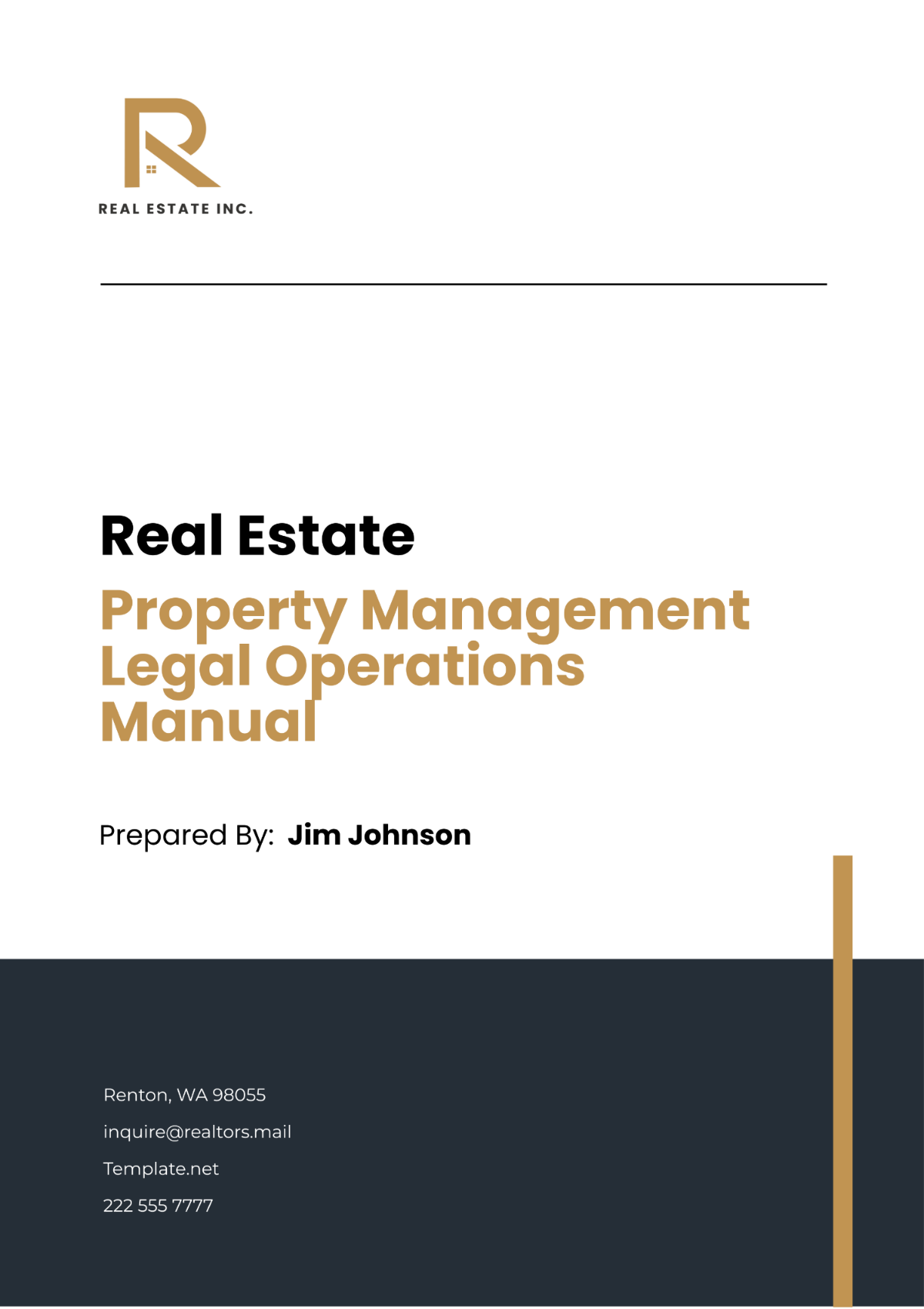 Real Estate Property Management Legal Operations Manual Template