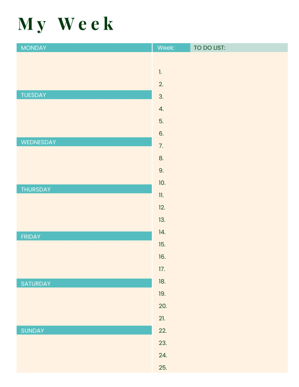 Free Desk Planner Template to Edit Online