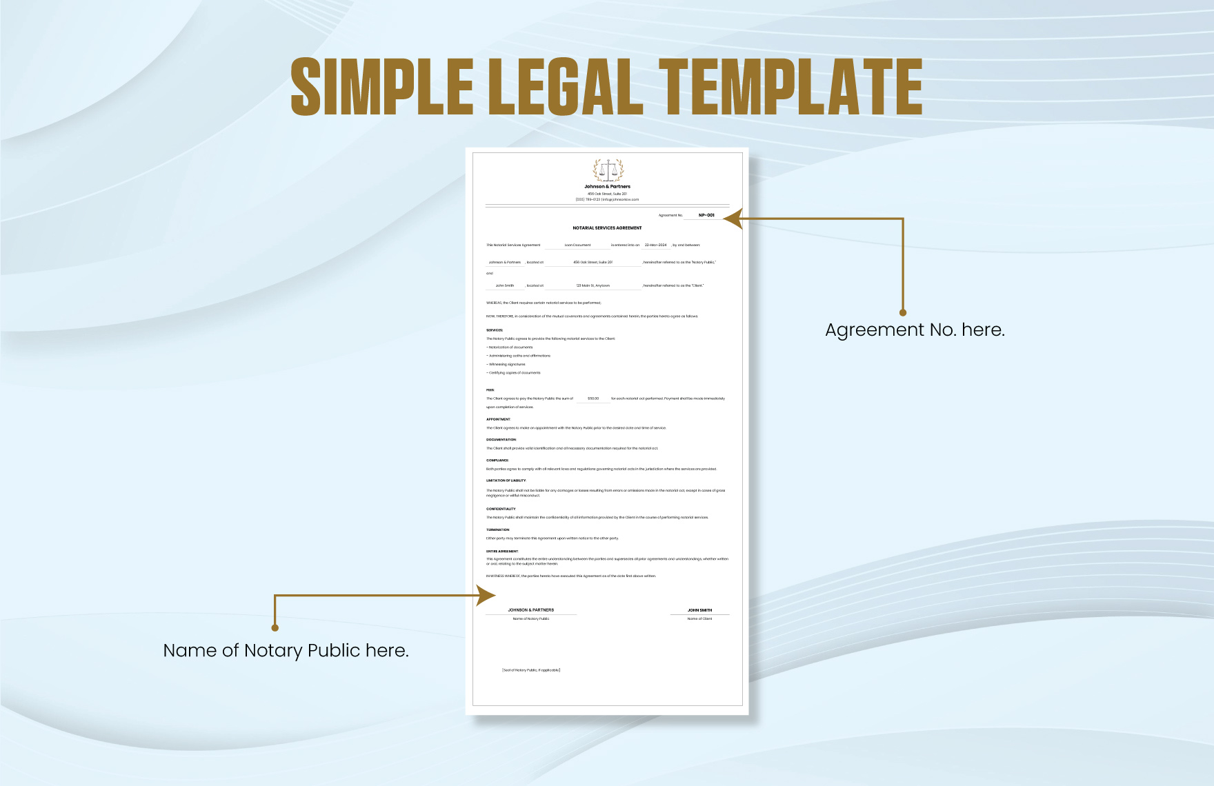 Simple Legal Template