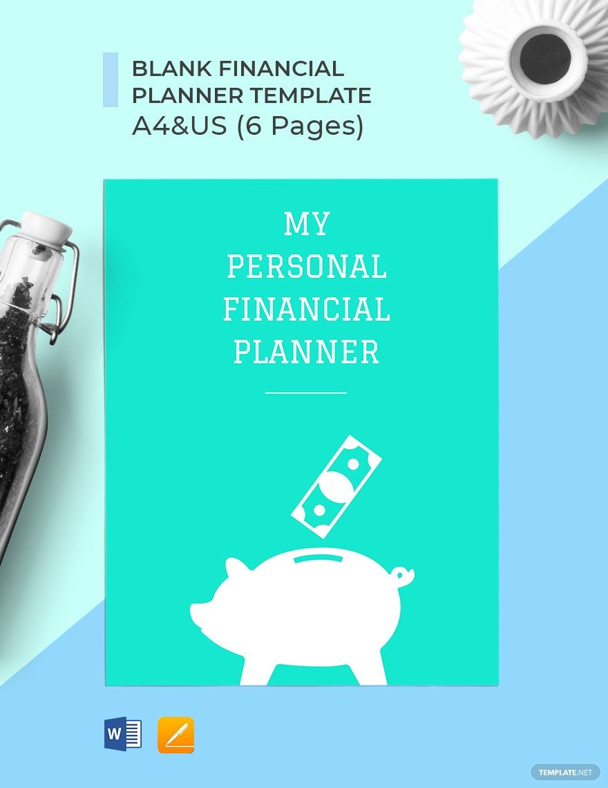 Simple Blank Financial Planner Template